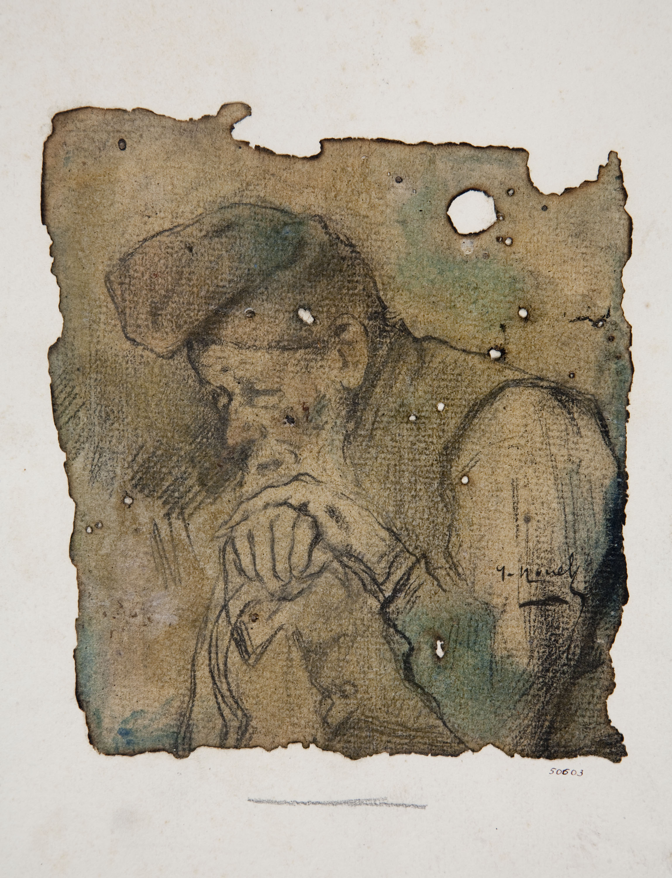 image for: Isidre Nonell - Bust de pagès - Cap a 1895-1900