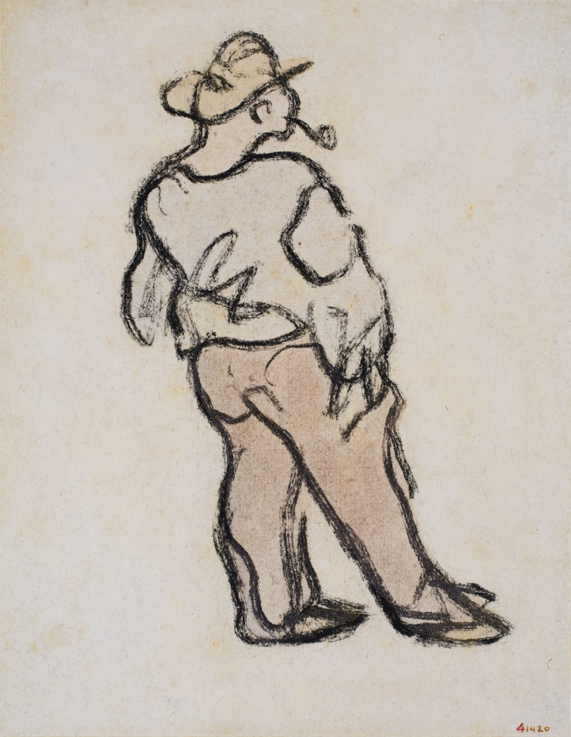 image for: Isidre Nonell - Home fumant - Cap a 1915