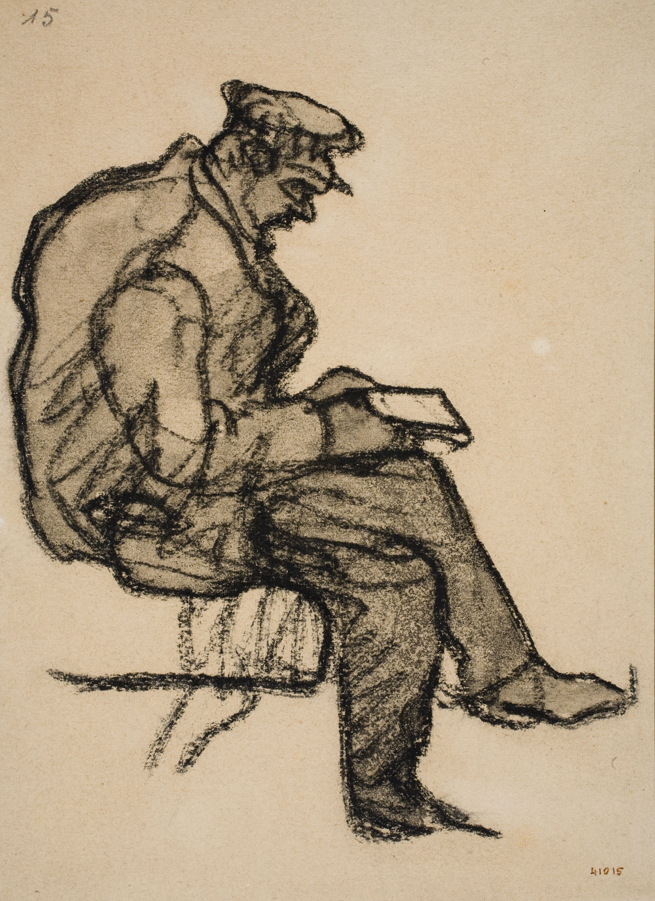 image for: Isidre Nonell - Home assegut - Cap a 1909-1911