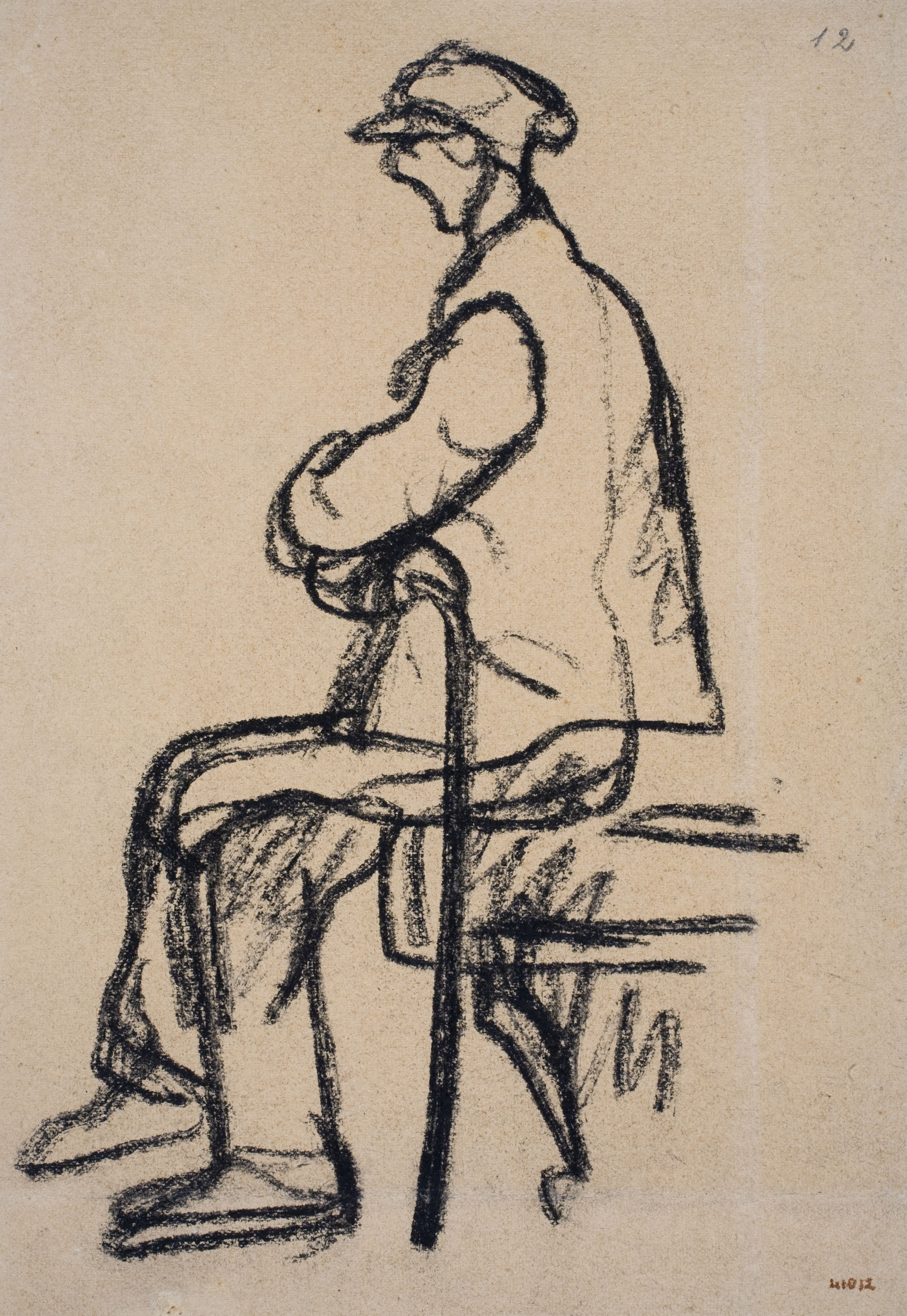 image for: Isidre Nonell - Home assegut - Cap a 1911