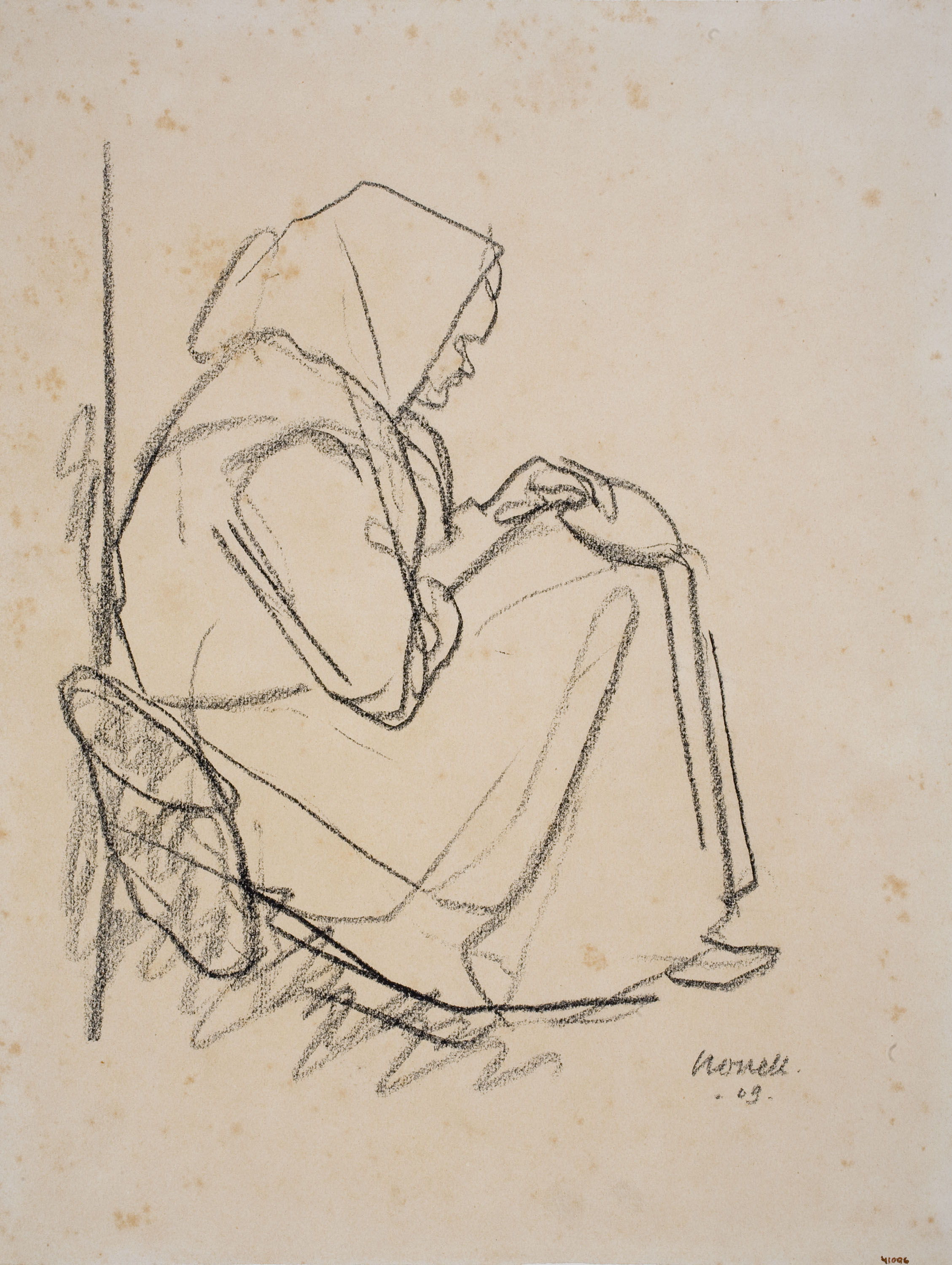 image for: Isidre Nonell - Vella pobra - 1909