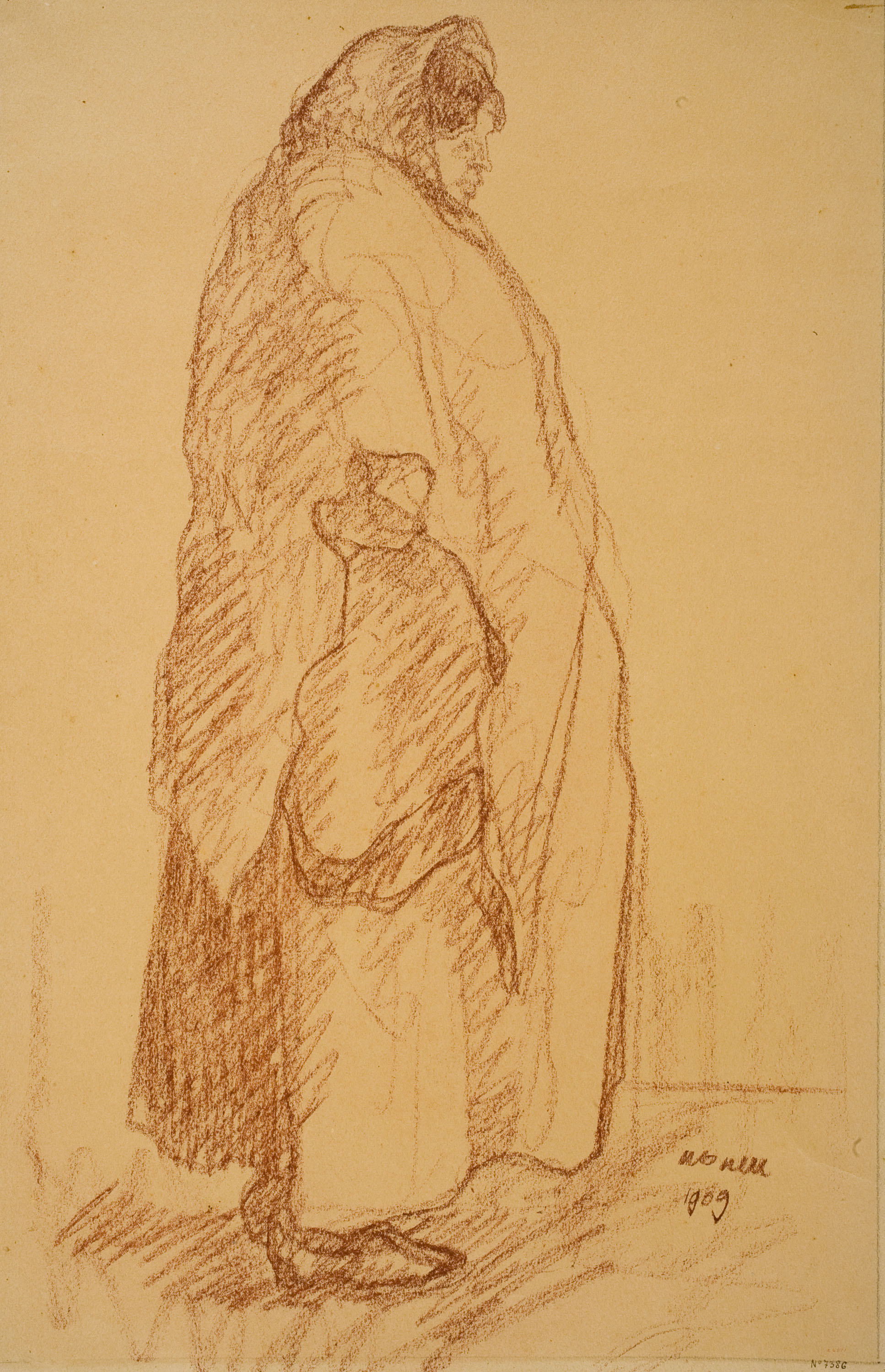 image for: Isidre Nonell - La senyora Tuyas - 1909