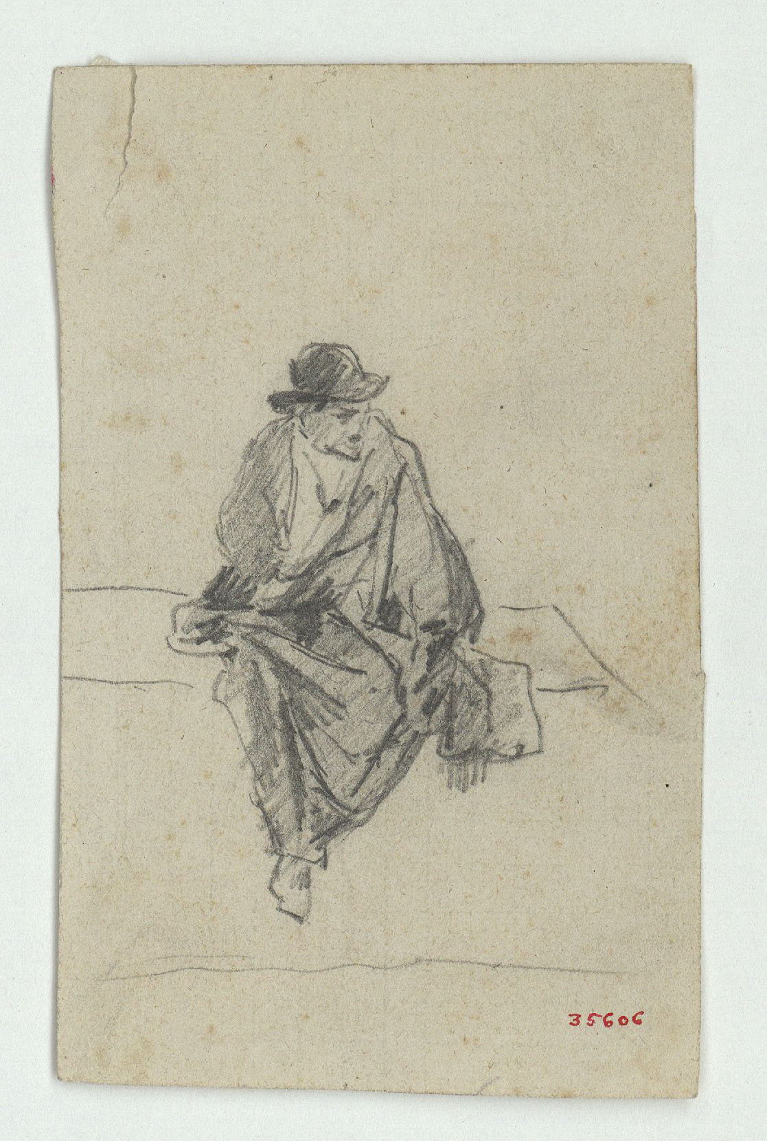 image for: Marià Fortuny - Home assegut - Cap a 1863-1866