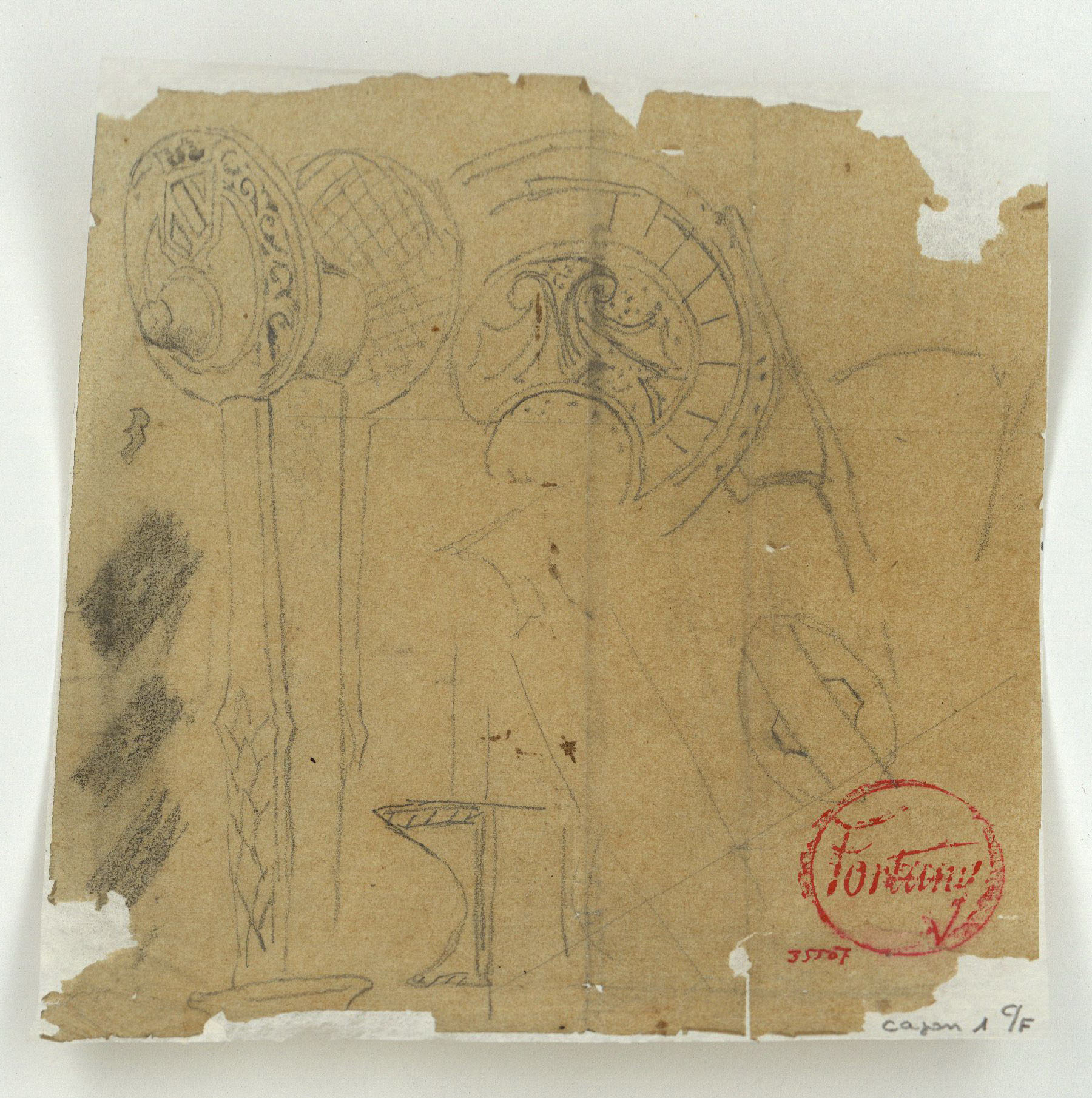 image for: Marià Fortuny - Calc de diversos objectes - Cap a 1870-1872