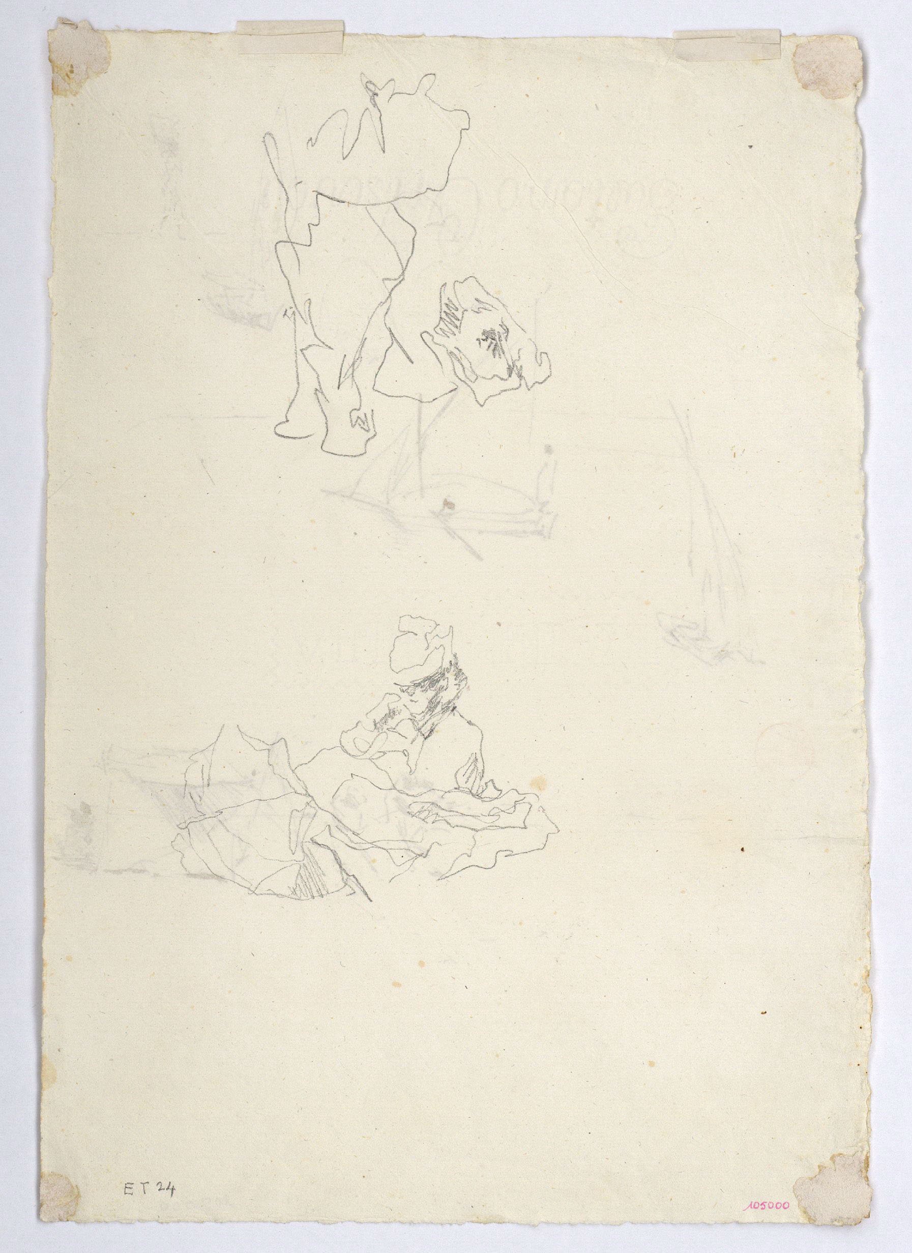 image for: Marià Fortuny - Estudi per al quadre «Platja de Portici» (anvers) / Estudi per al quadre «Platja de Portici» (revers) - Cap a 1874 [1]