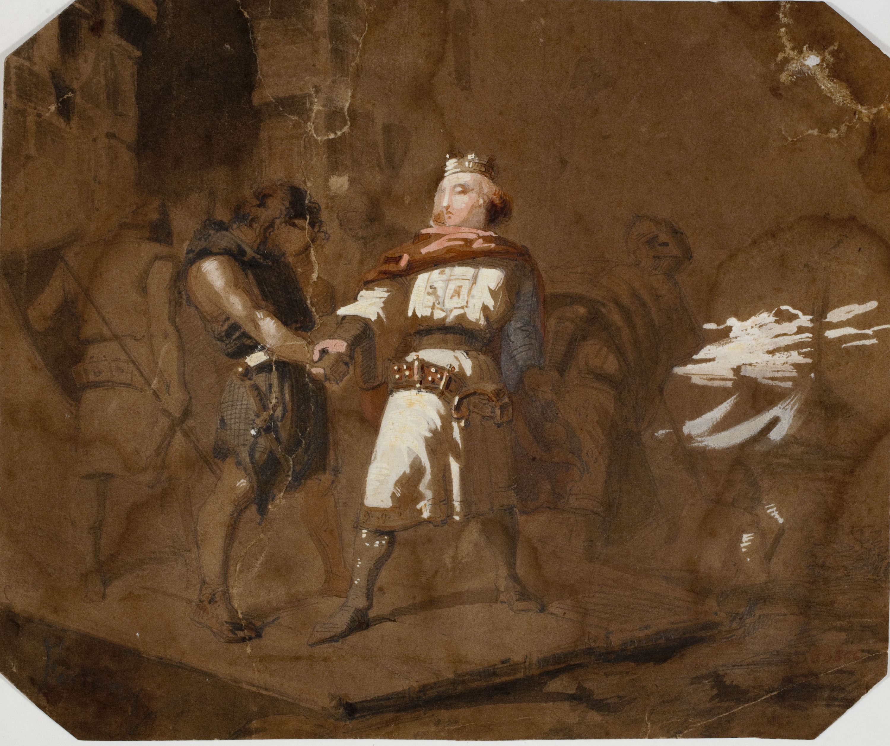 image for: Marià Fortuny - Pere I de Castella s&#039;acomiada dels seus servidors al sortir de Montiel - Cap a 1856-1858