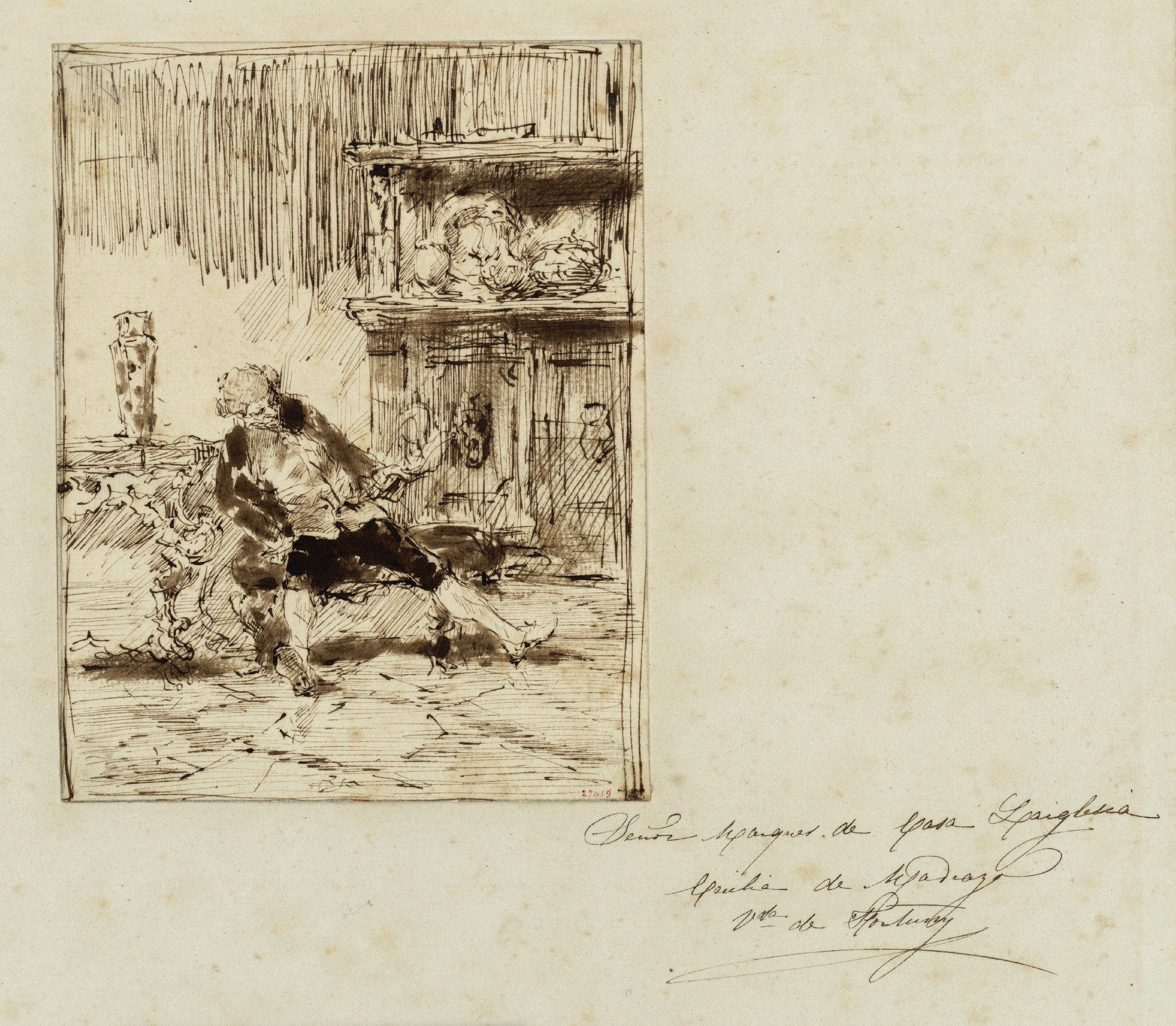 image for: Marià Fortuny - Un col·leccionista - Cap a 1863-1867