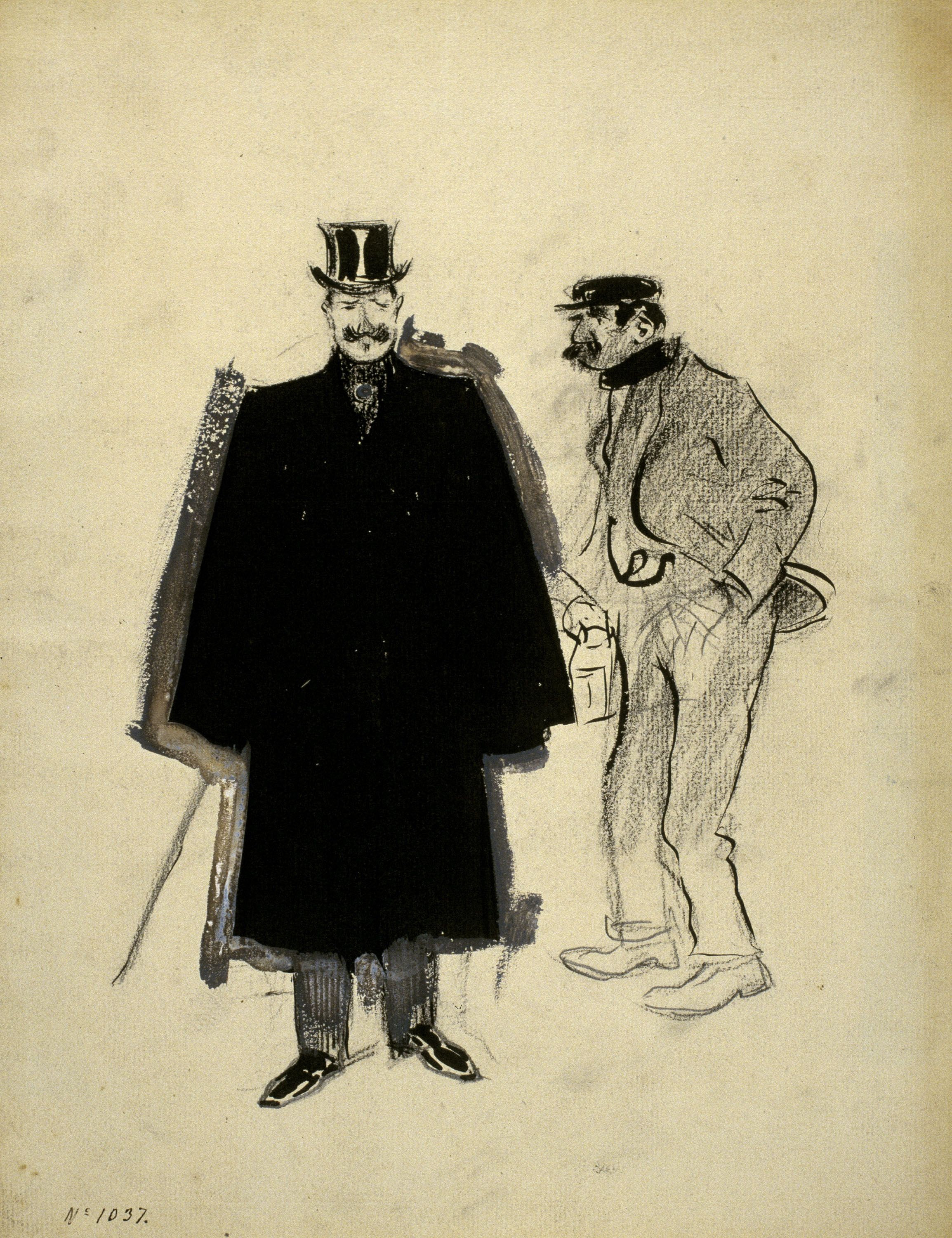 image for: Ramon Casas - El veí i el vigilant - Cap a 1890-1900