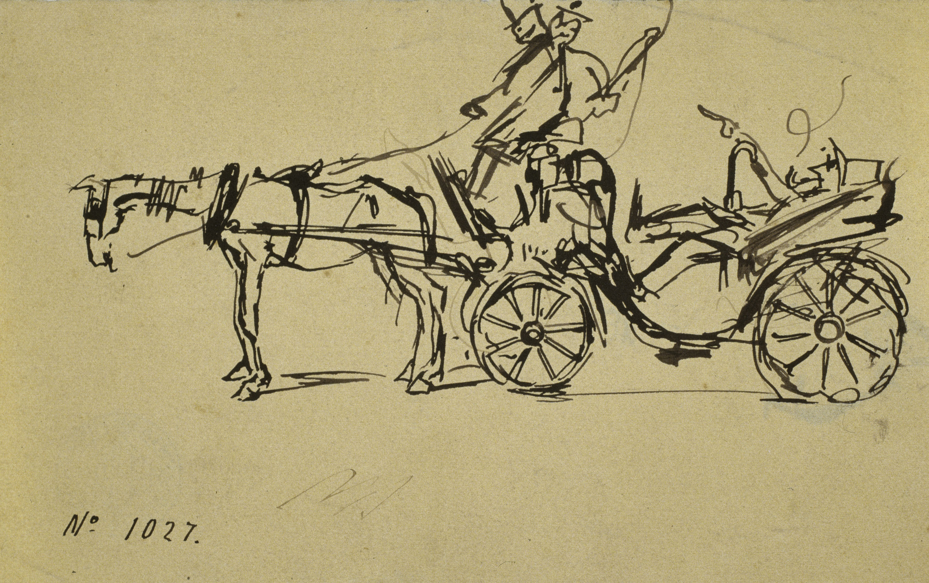 image for: Ramon Casas - Cotxe de cavalls - Cap a 1899