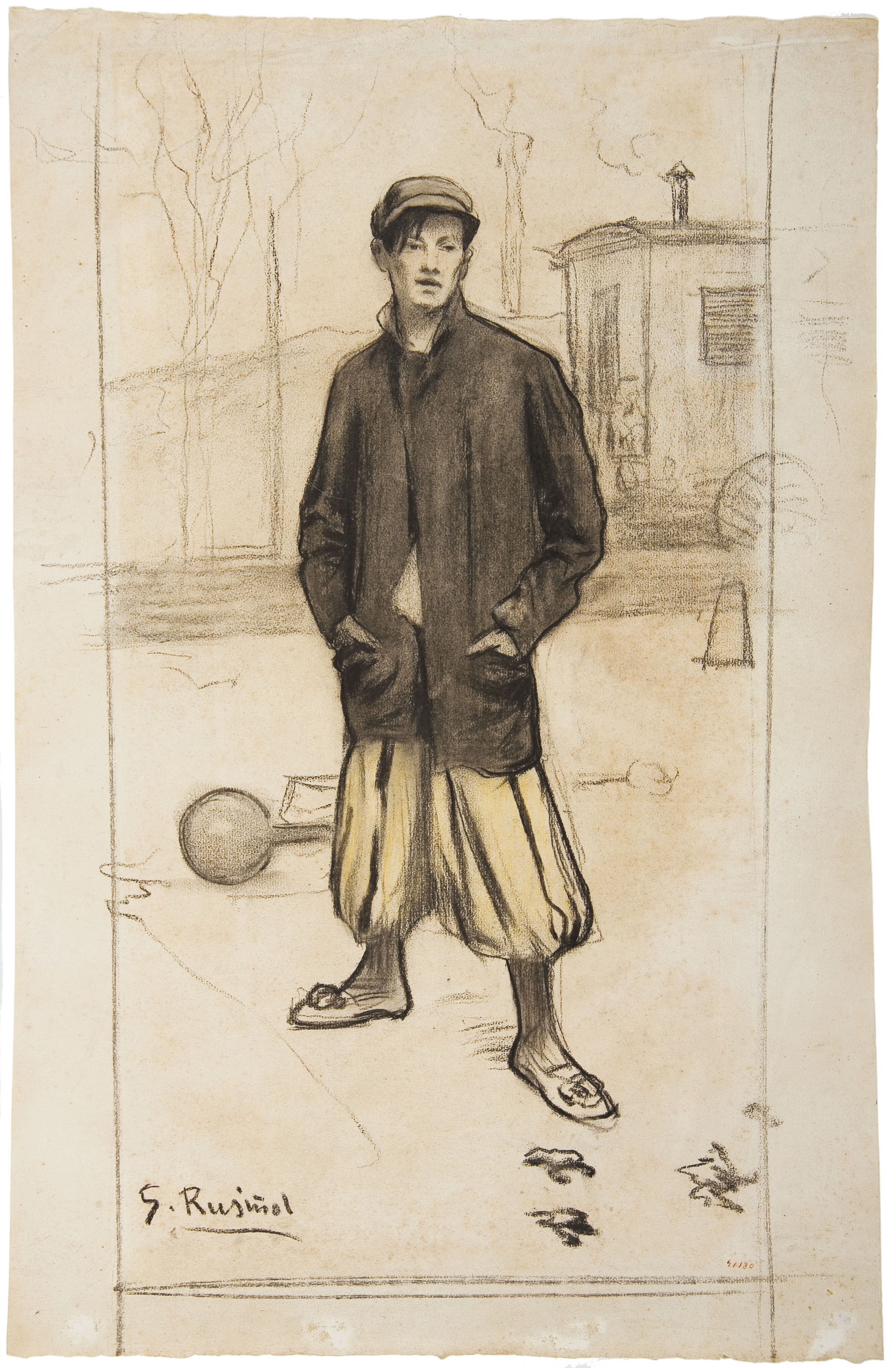 image for: Santiago Rusiñol - Retrat d&#039;Alfredo Sainati - Cap a 1898-1899