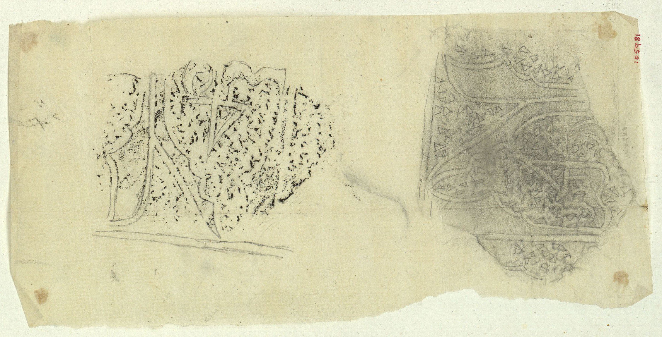 image for: Marià Fortuny - Calc de sanefes d&#039;estil musulmà - Cap a 1867-1872