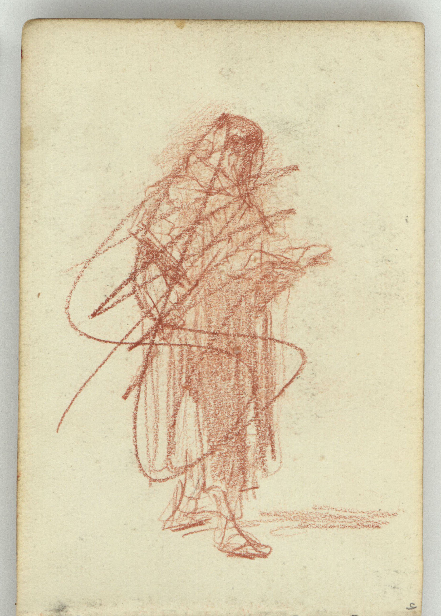 image for: Marià Fortuny - Escena de tema religiós (anvers) / Figura (revers) - Cap a 1863-1869 [1]