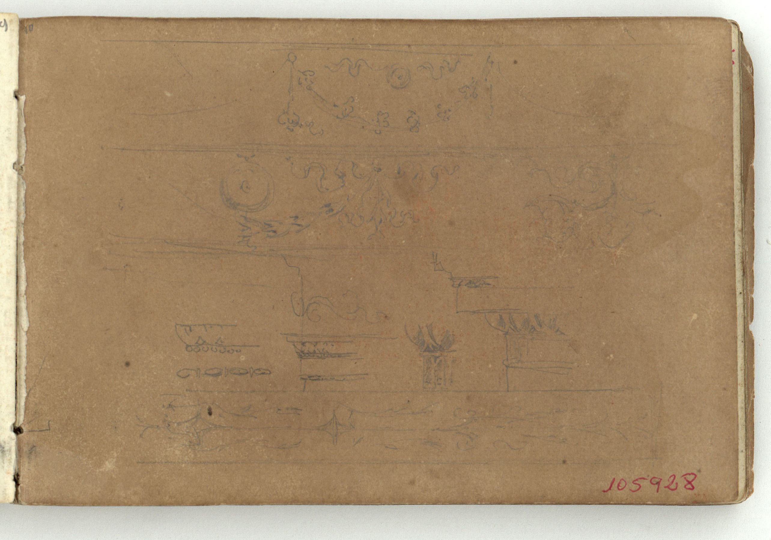 image for: Marià Fortuny - Capitells (anvers) / Figures masculines (revers) - Cap a 1863-1869