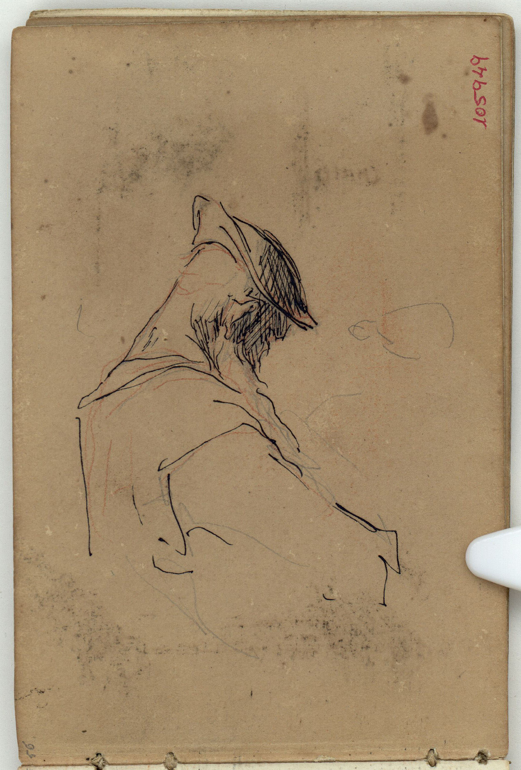 image for: Marià Fortuny - Bust de figura masculina (anvers) / Cavallet (revers) - Cap a 1866-1872