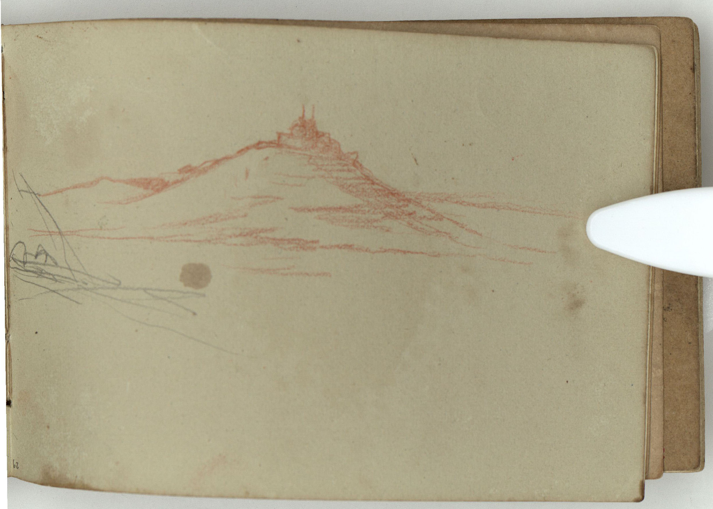 image for: Marià Fortuny - Retrat masculí (anvers) / Paisatge (revers) - Cap a 1866-1872 [1]