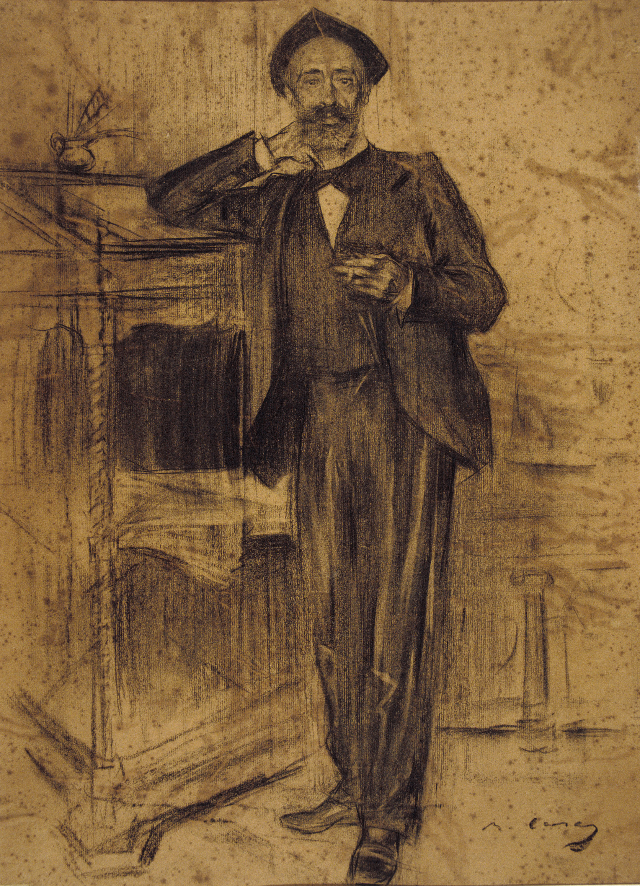 image for: Ramon Casas - Retrat d'Apel·les Mestres - Cap a 1897-1899