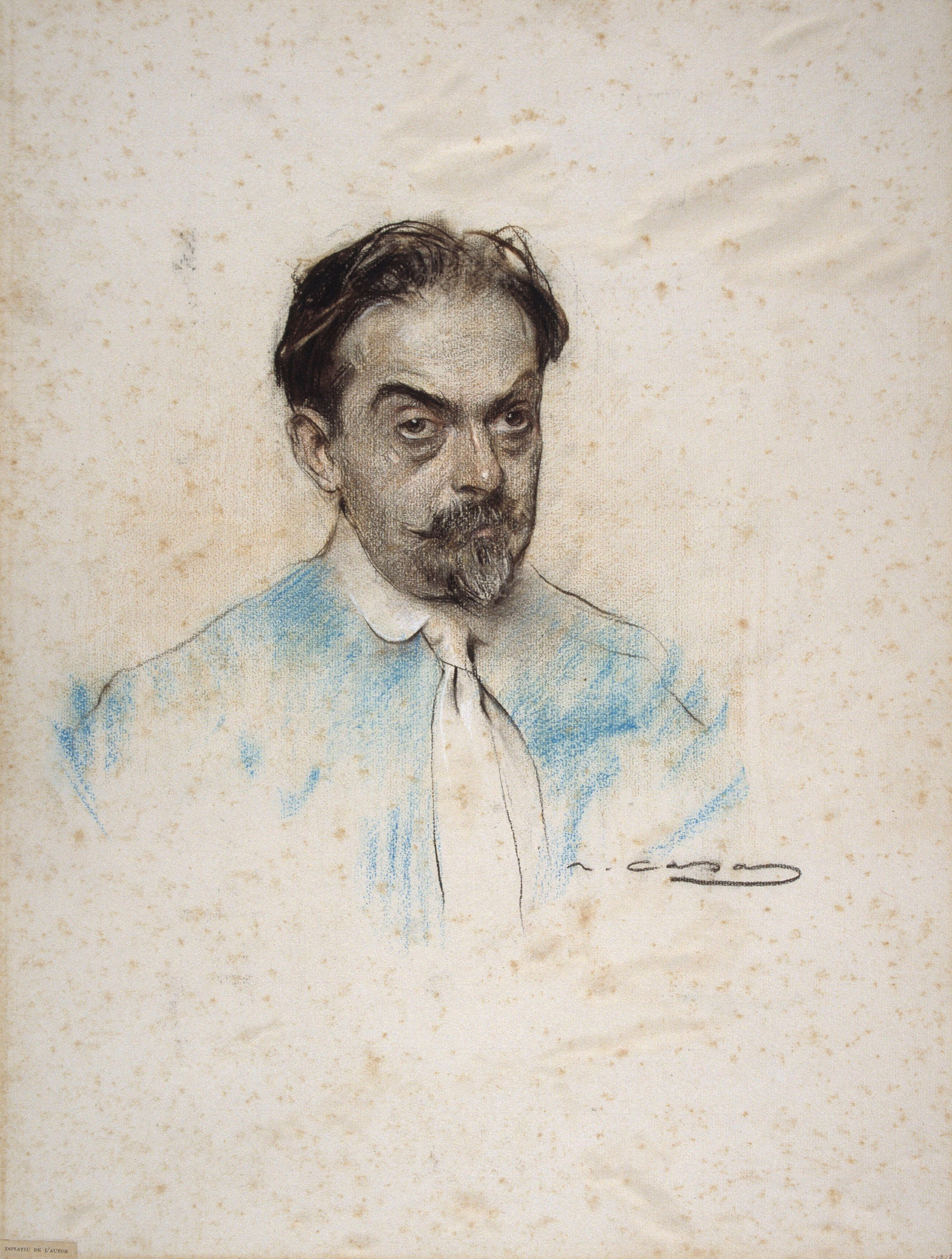 image for: Ramon Casas - Retrat de Josep Miró - Cap a 1904-1908