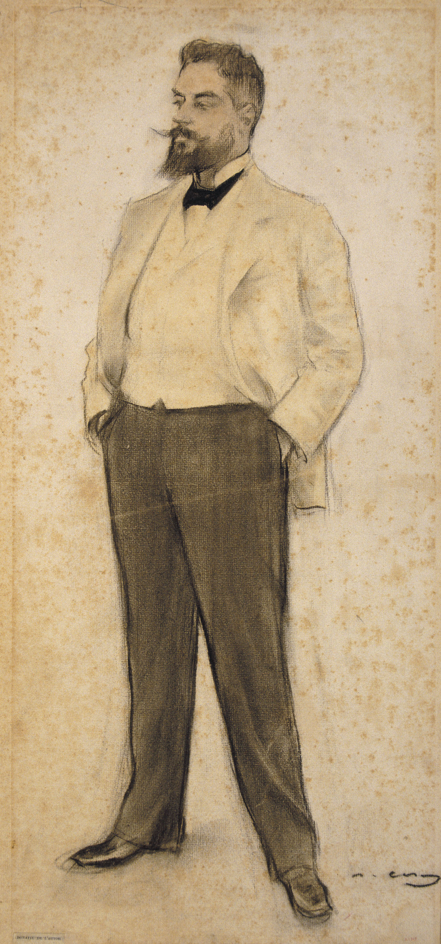image for: Ramon Casas - Retrat d&#039;Hermenegild Miralles - Cap a 1897-1899