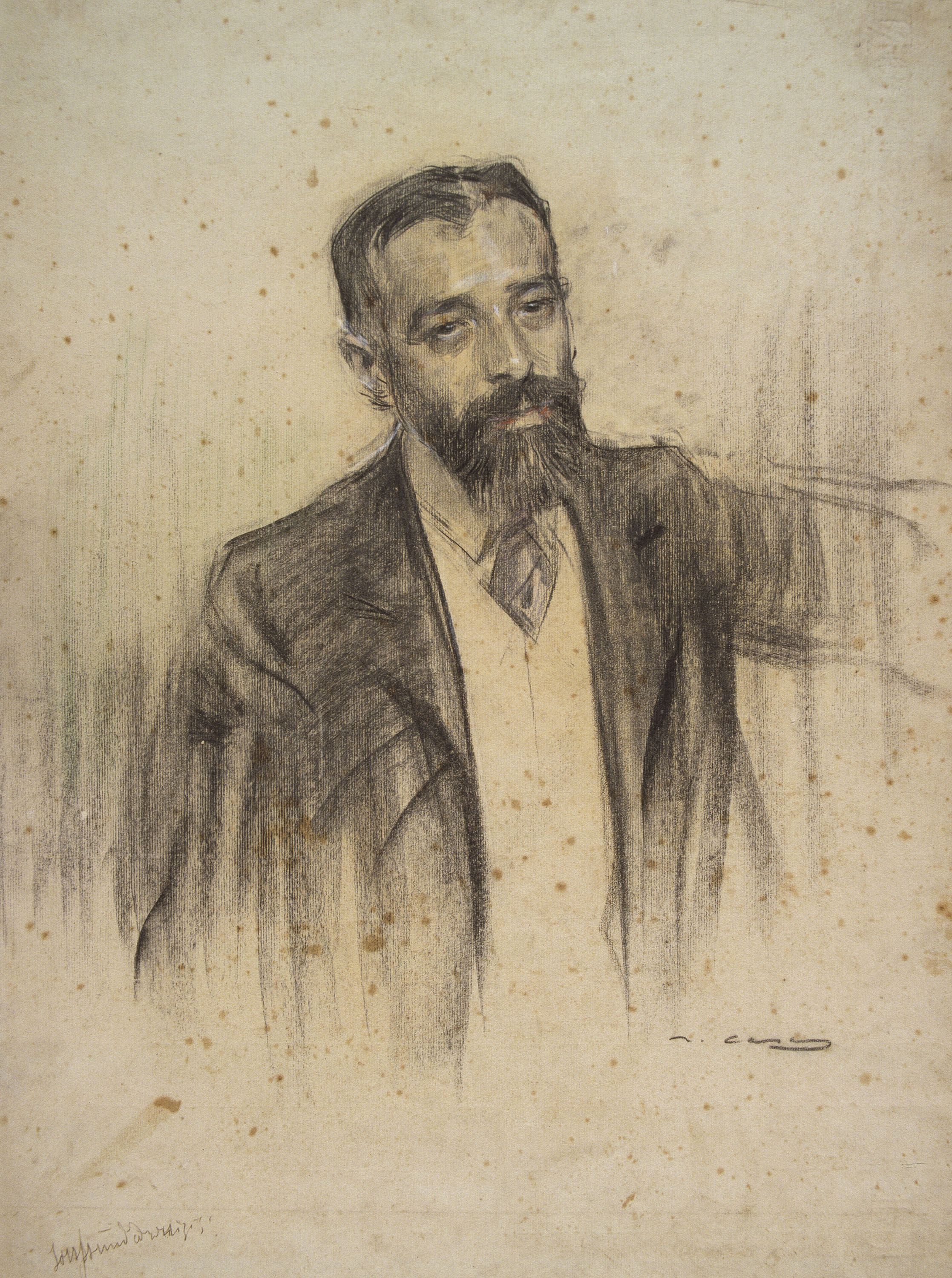 image for: Ramon Casas - Retrat de Luis Morote - Cap a 1904-1905