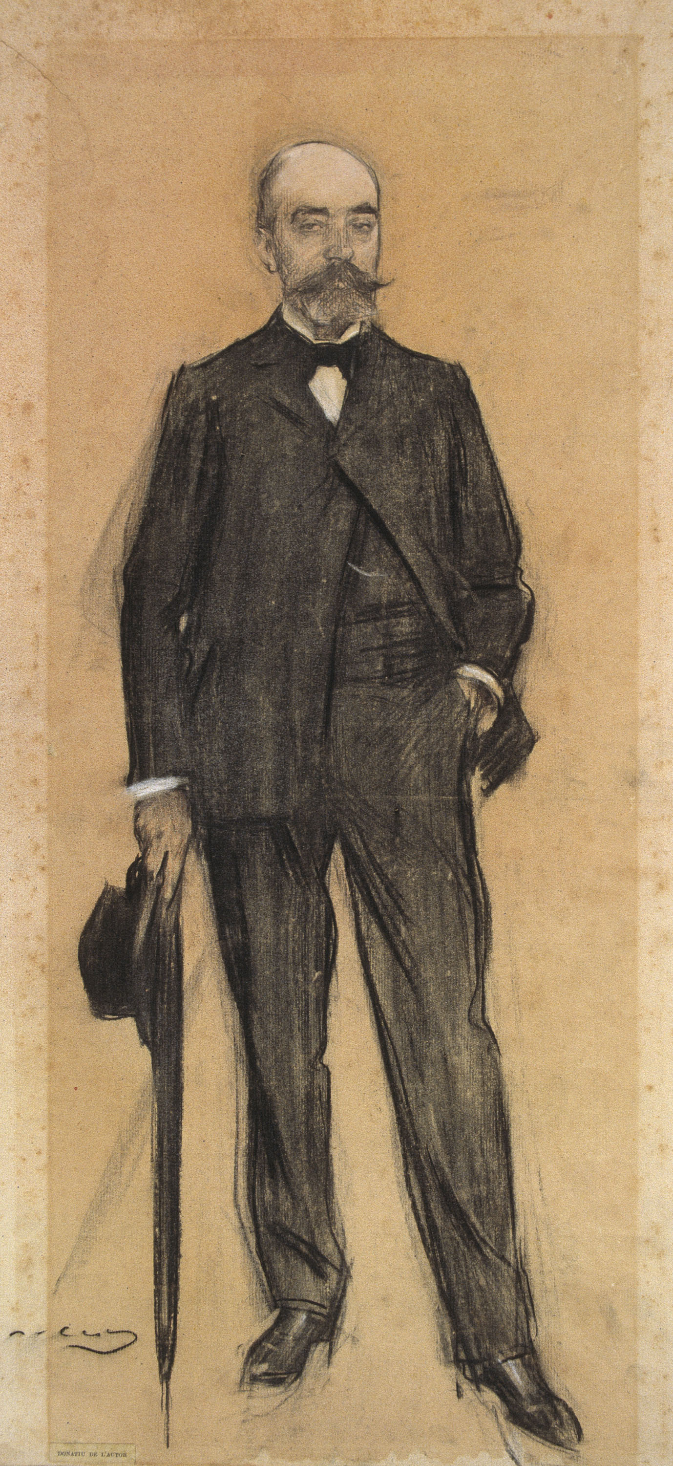 image for: Ramon Casas - Retrat de Frederic Masriera - Cap a 1897-1899