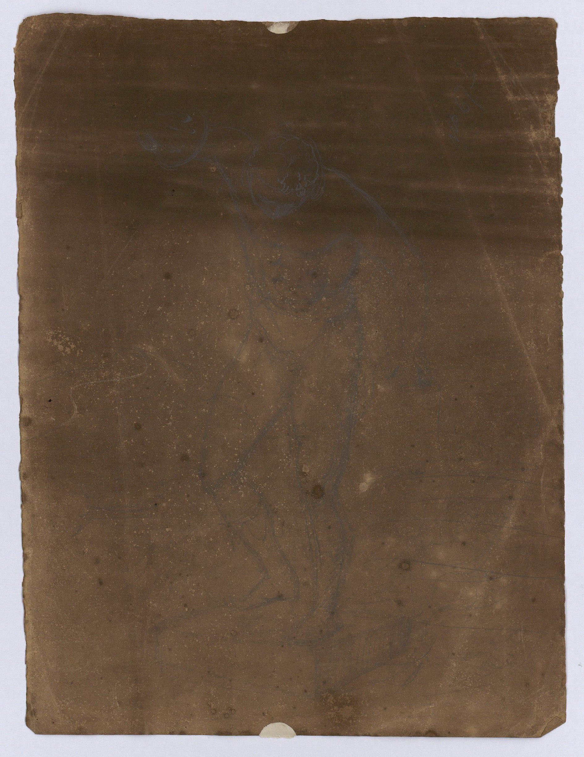 image for: Marià Fortuny - Soldat romà (anvers) / Nu masculí (revers) - Cap a 1856-1858 [1]