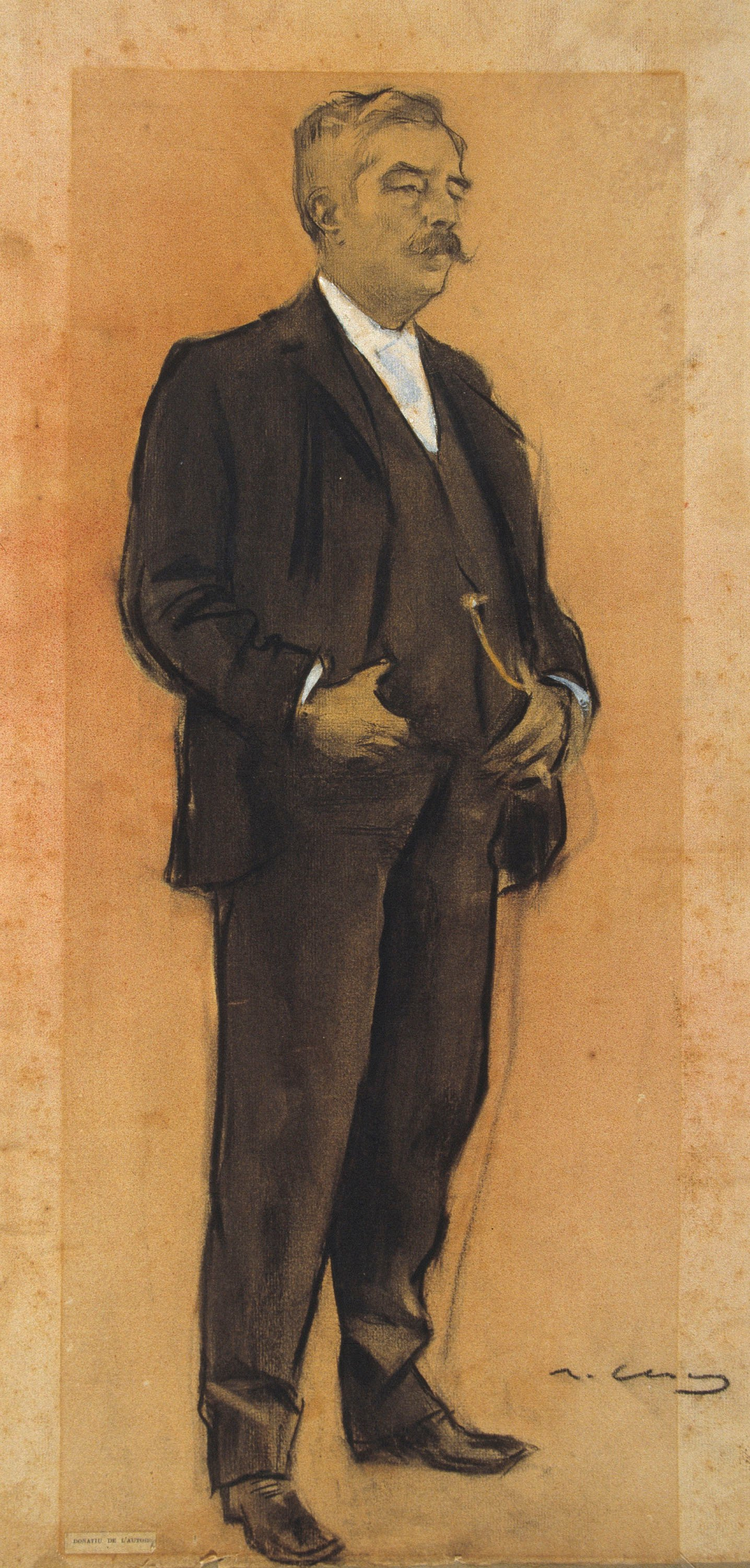 image for: Ramon Casas - Retrat d'Arcadi Mas i Fondevila - Cap a 1897-1899