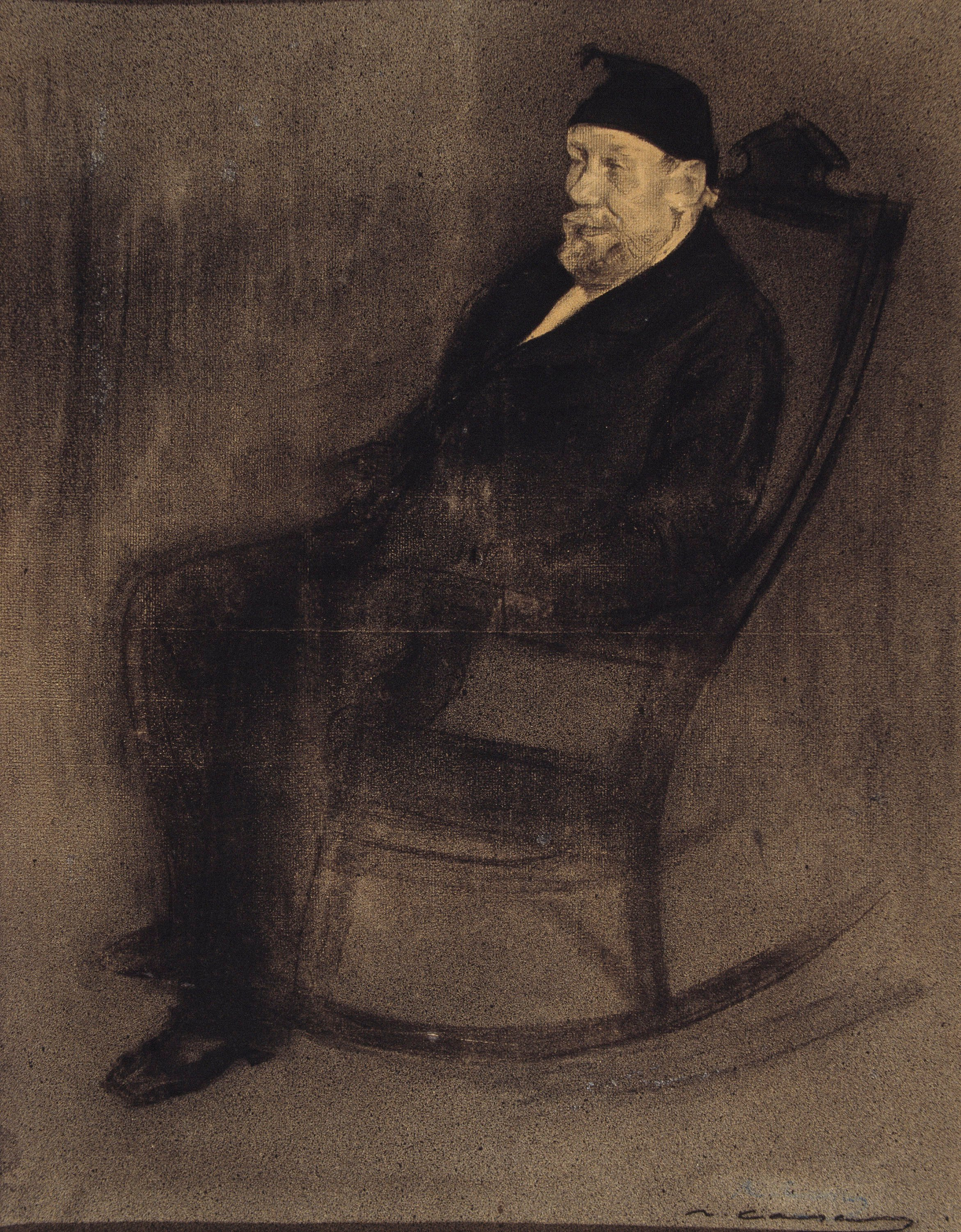 image for: Ramon Casas - Retrat de Joan Mañé i Flaquer - Cap a 1897-1899