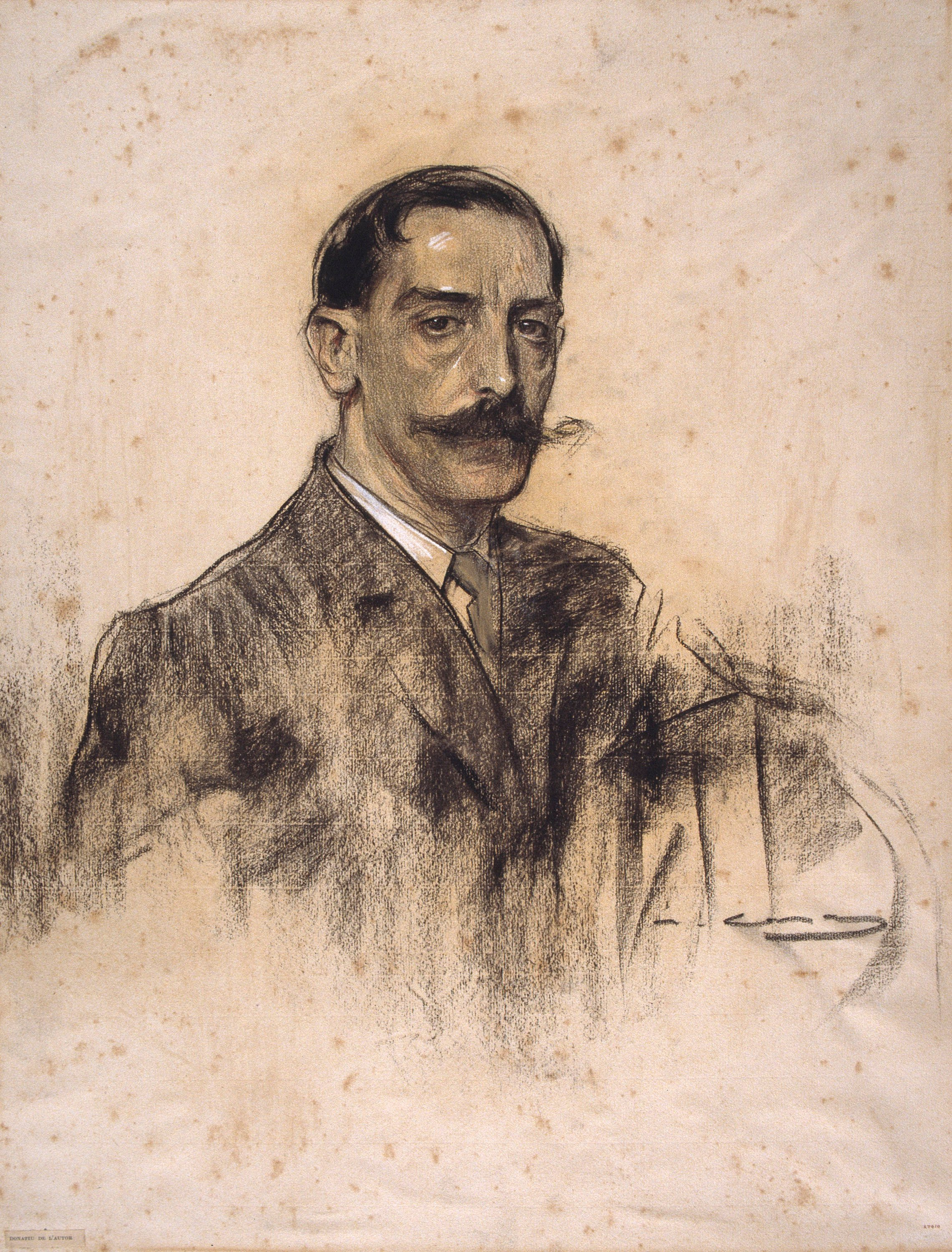 image for: Ramon Casas - Retrat de Joaquim Malats - Cap a 1906-1908
