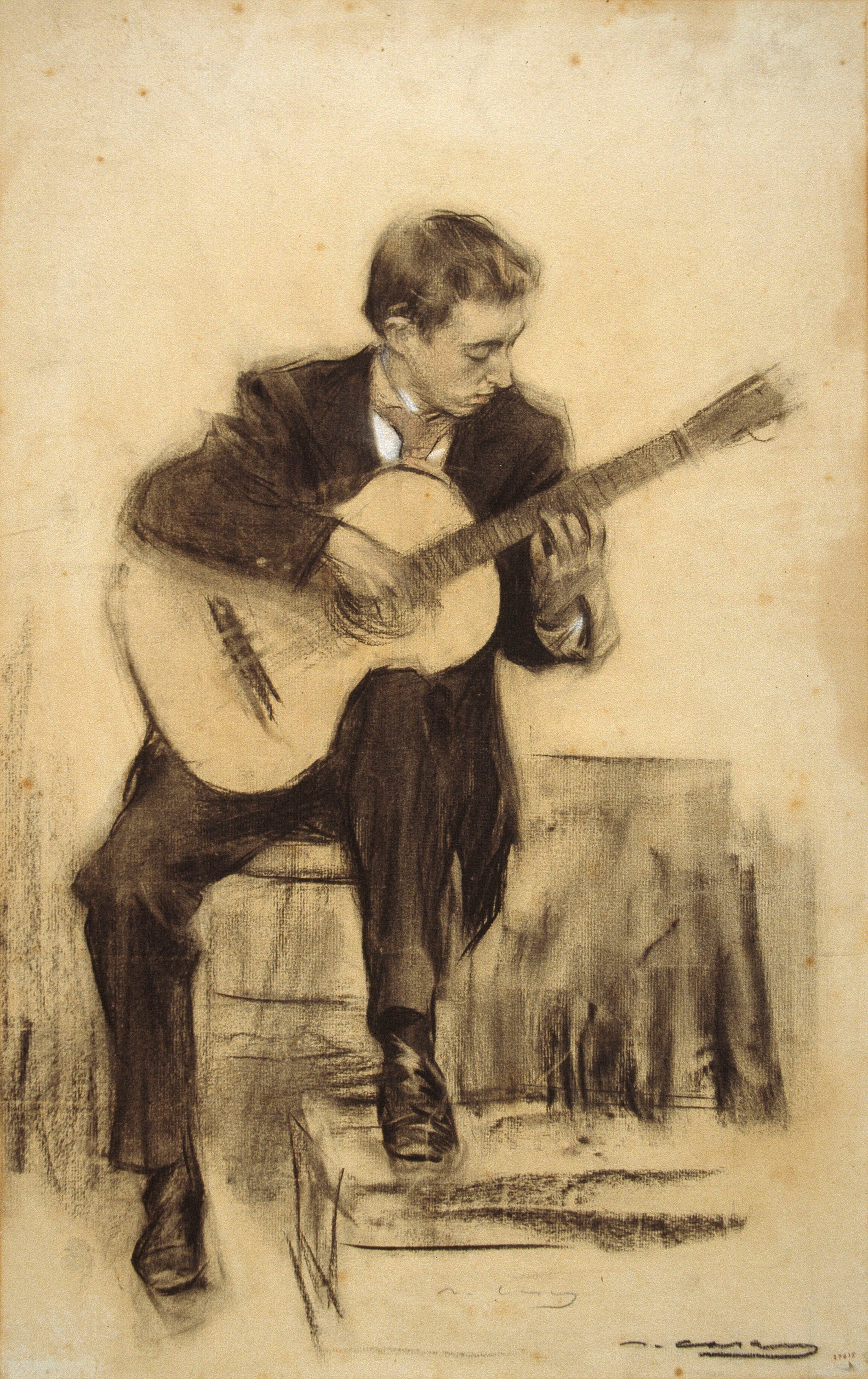 image for: Ramon Casas - Retrat de Miquel Llobet - Cap a 1900