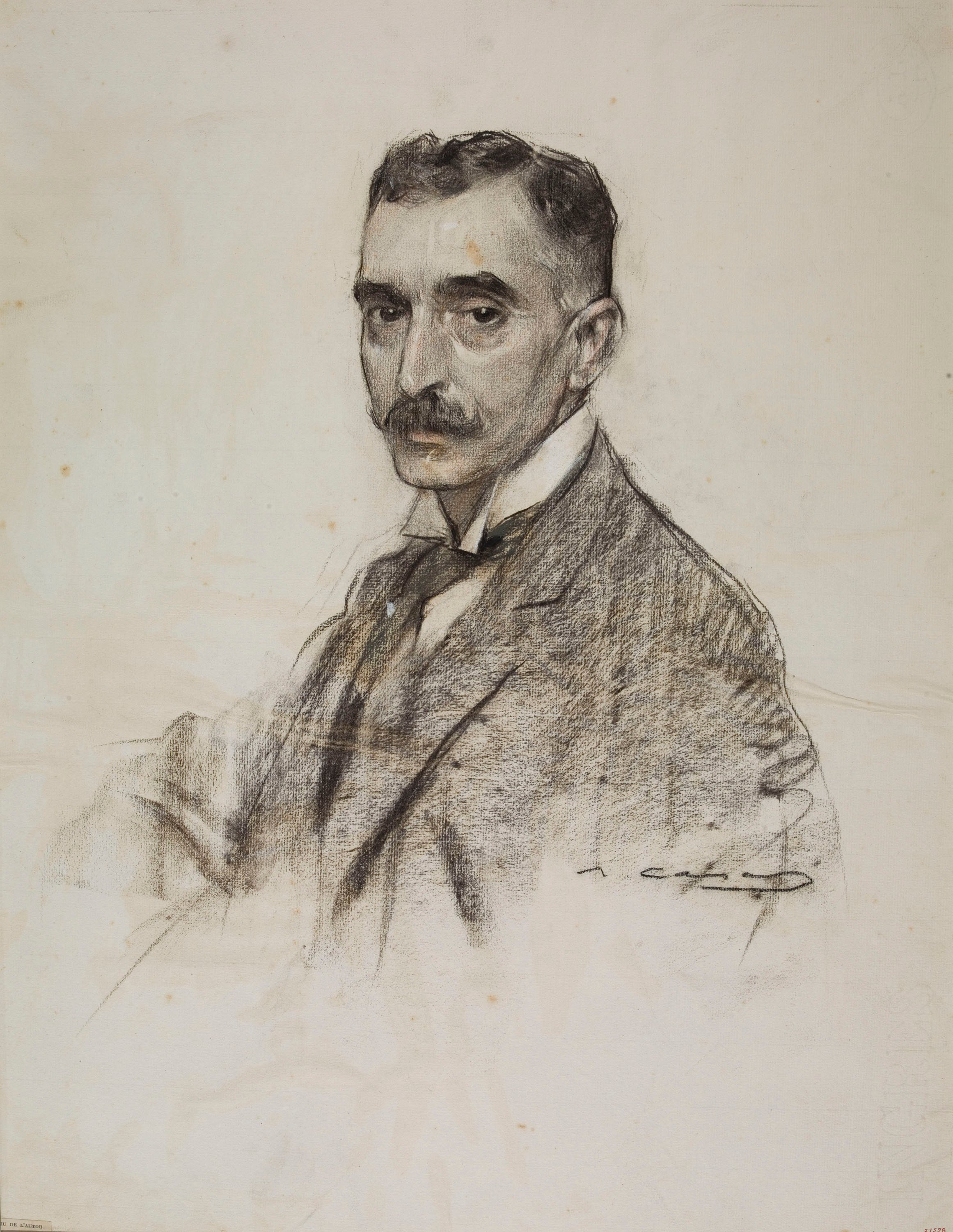 image for: Ramon Casas - Retrat de Francesc Macià - Cap a 1906