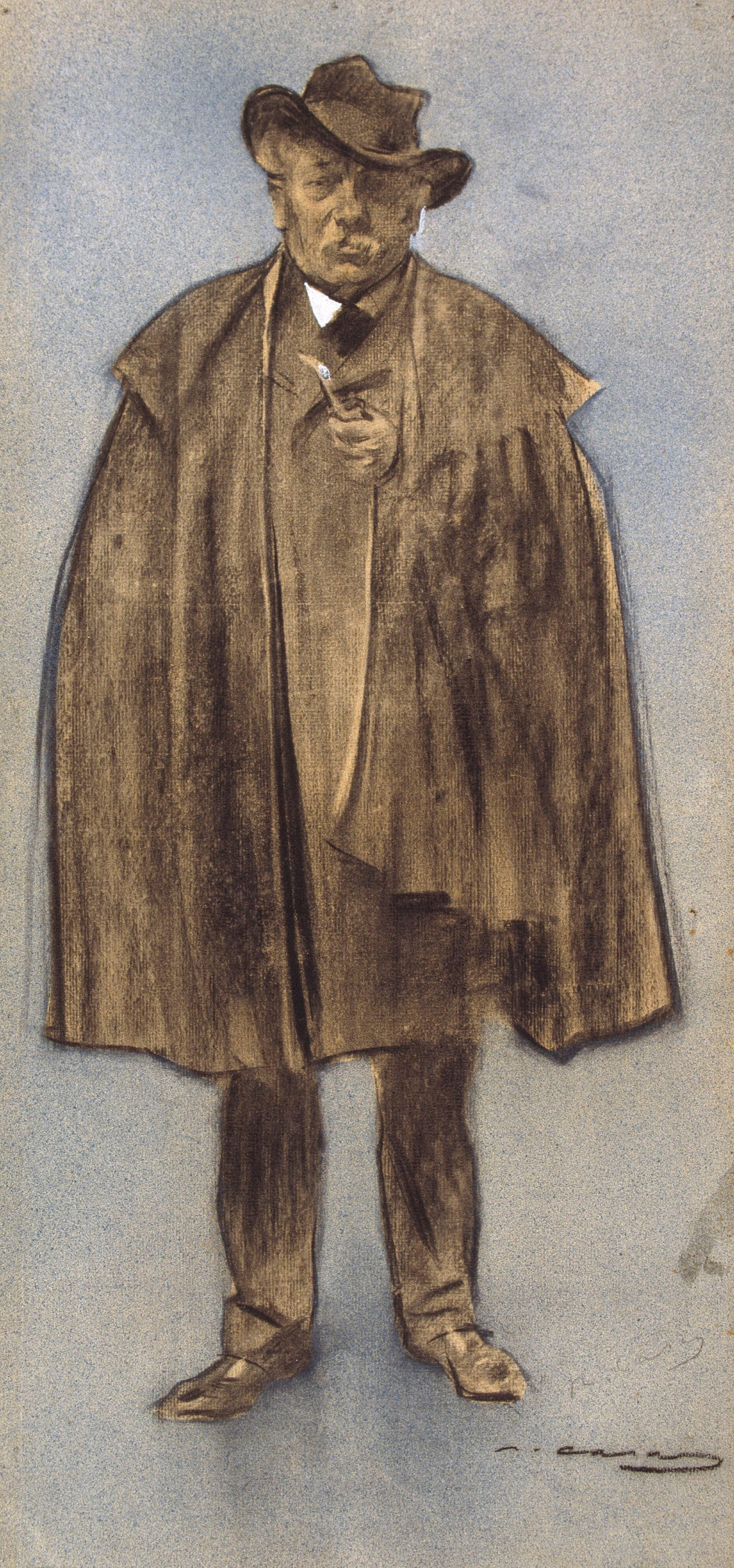 image for: Ramon Casas - Retrat d&#039;Albert de Sicília Llanas - Cap a 1897-1898