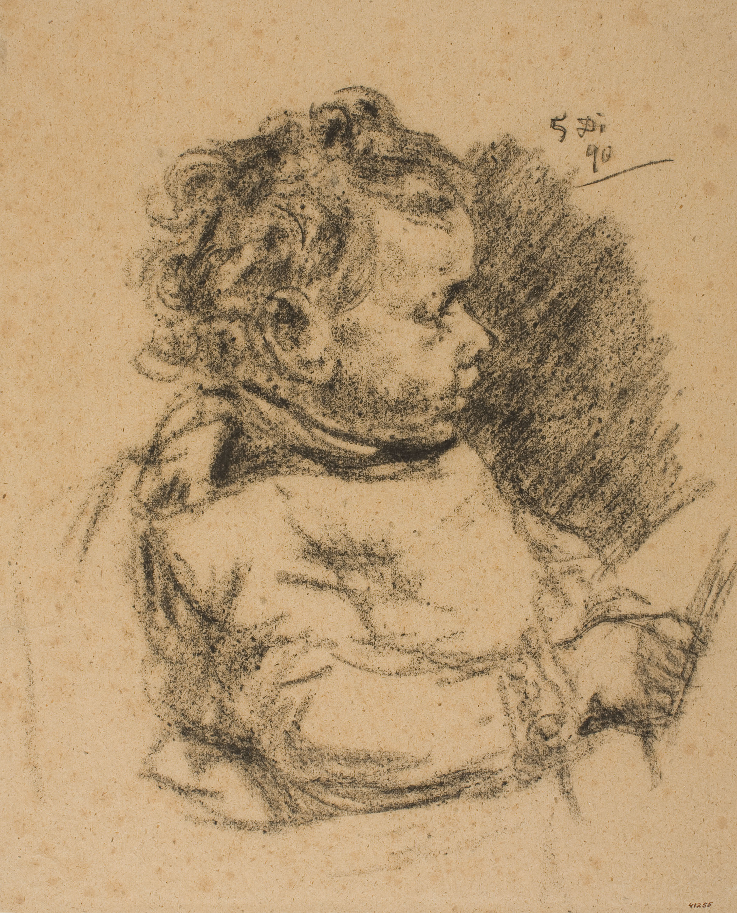 image for: Francesc Gimeno - Nen de perfil - 1890