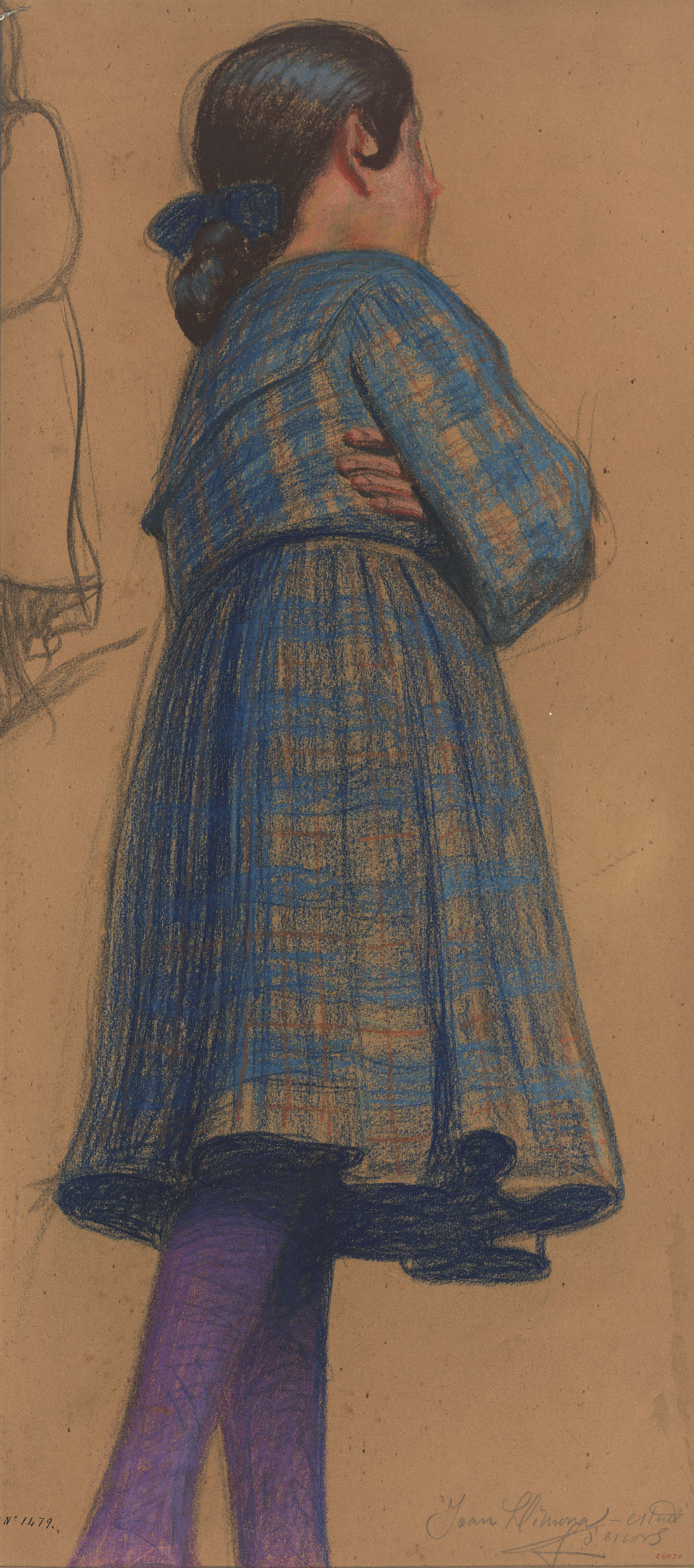 image for: Joan Llimona - Estudi de nena - Cap a 1904