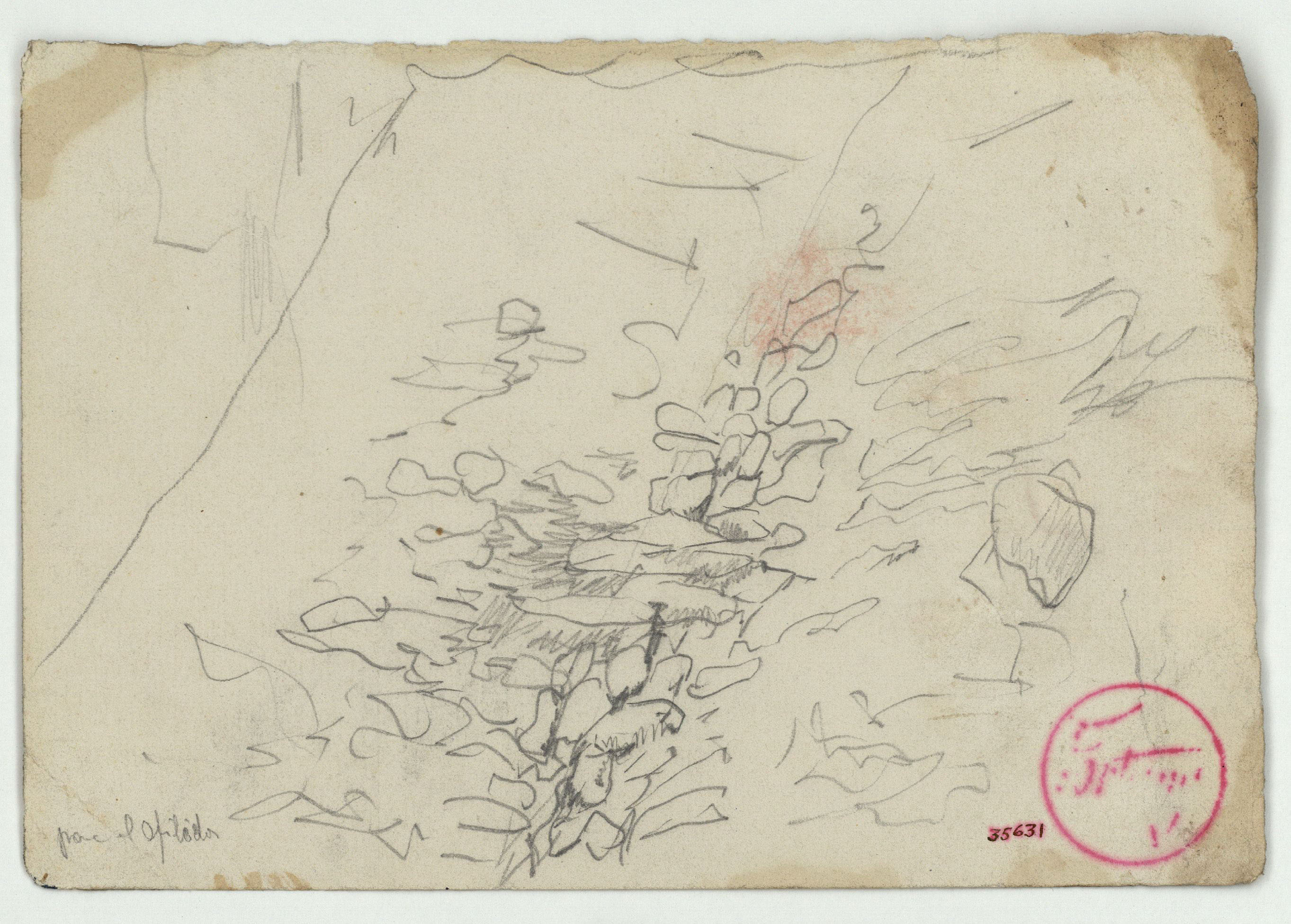 image for: Marià Fortuny - Estudi per al quadre «L&#039;esmolador de sabres» - Cap a 1872