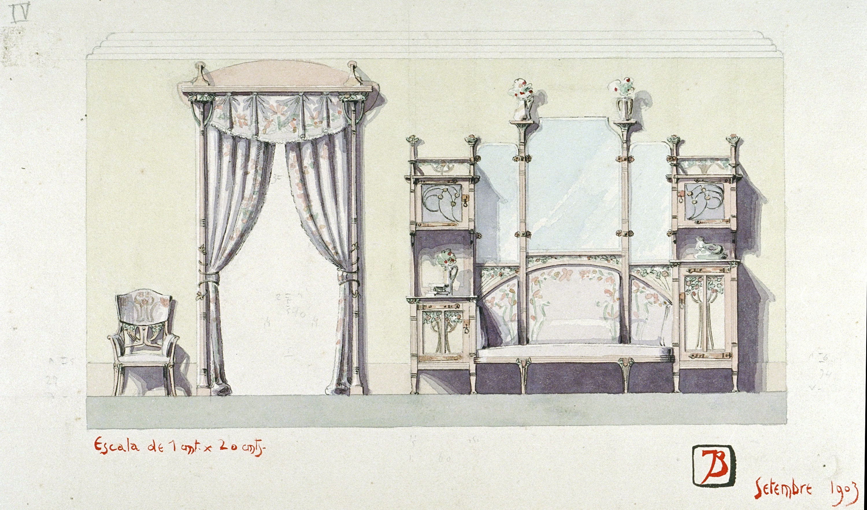 image for: Joan Busquets - Mobles i cortinatge - 1903