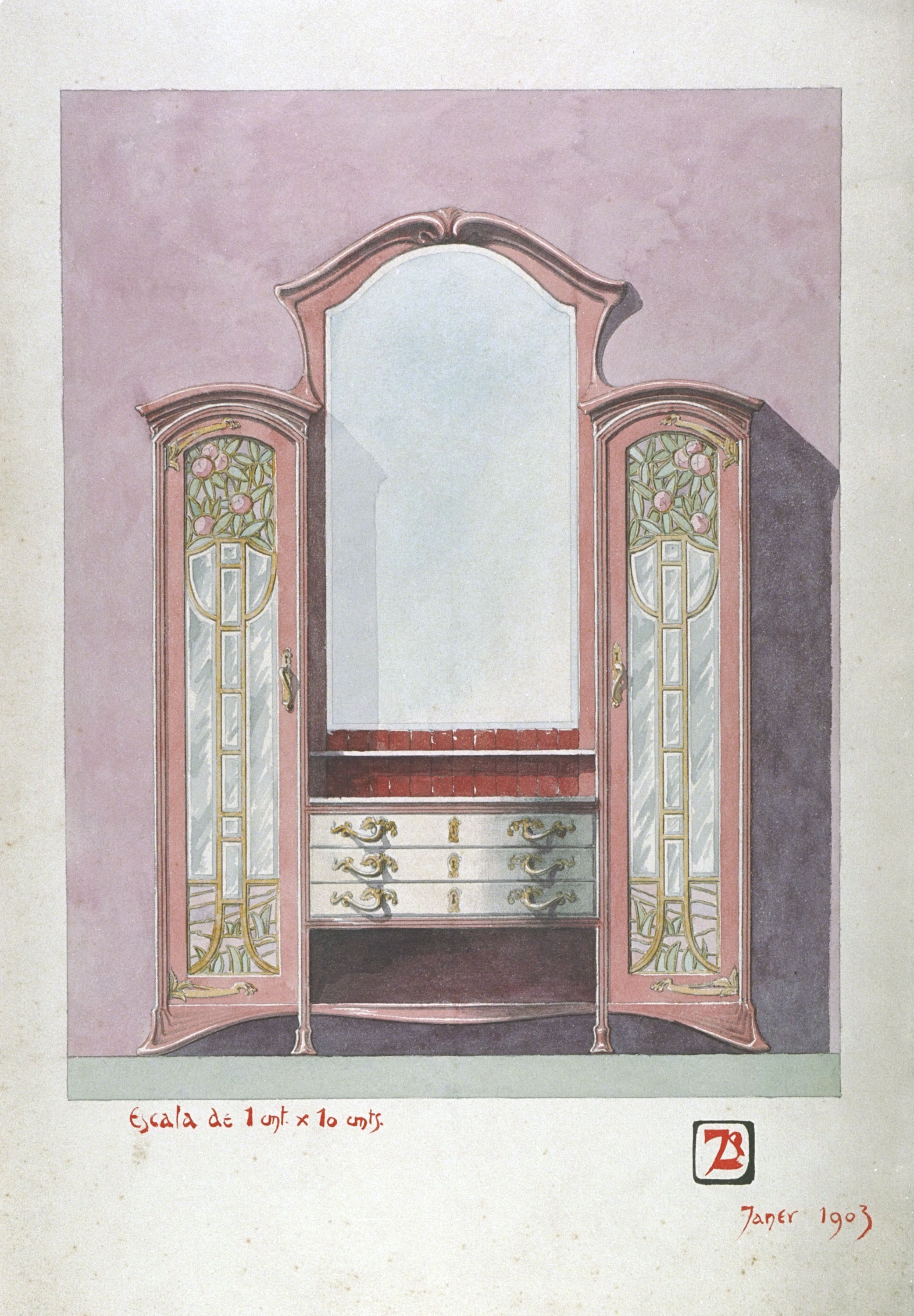 image for: Joan Busquets - Bufet del menjador de la casa de Manuel Jové - 1903