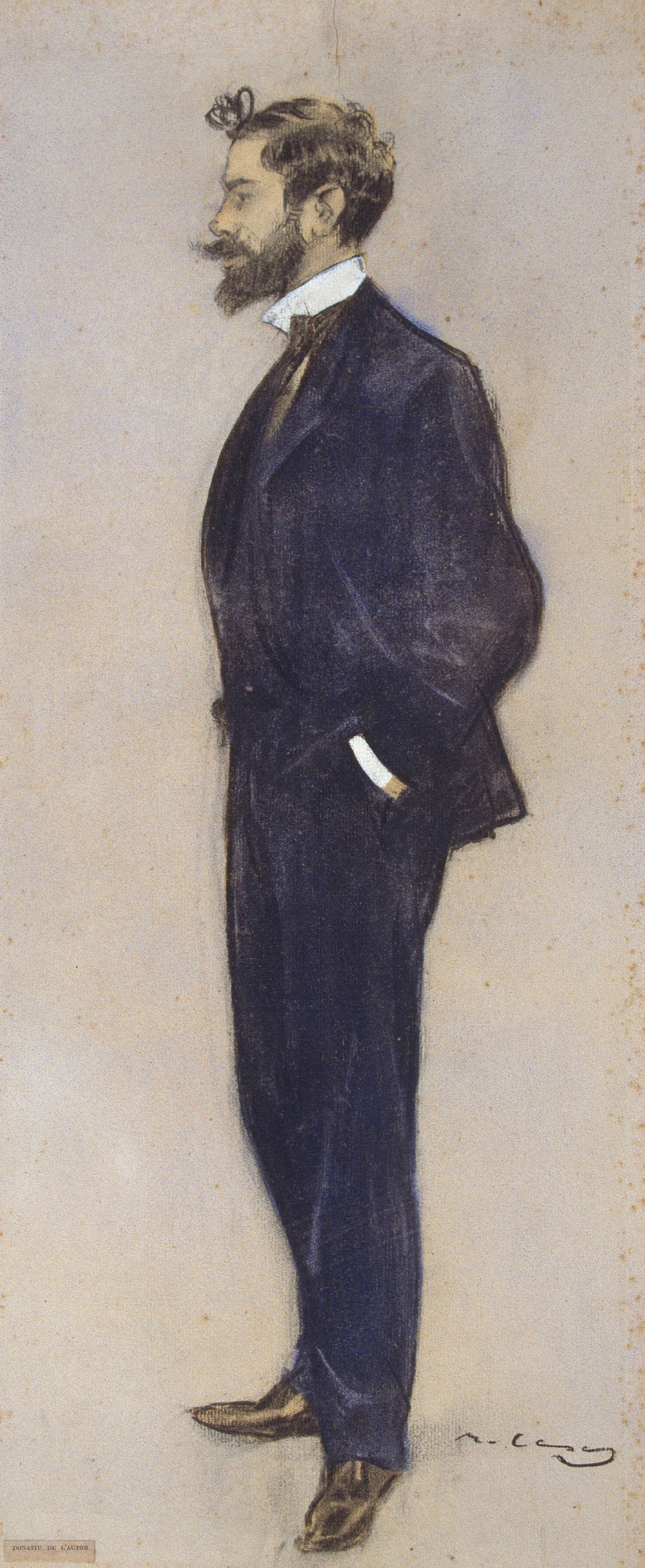 image for: Ramon Casas - Retrat de Josep M. Jordà i Lafont - Cap a 1897-1899