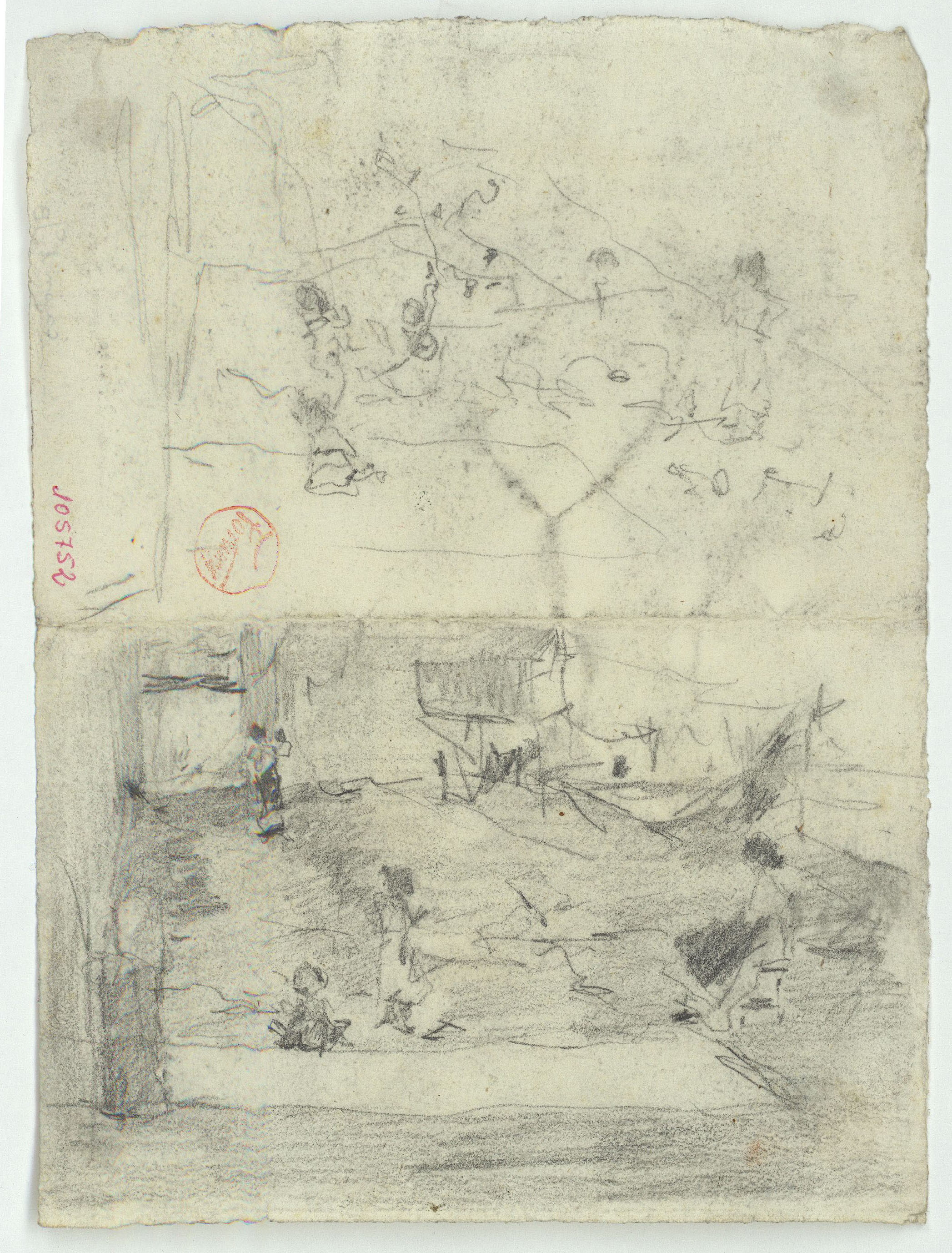 image for: Marià Fortuny - Composicions amb figures en un pati o un corral - Cap a 1870-1874