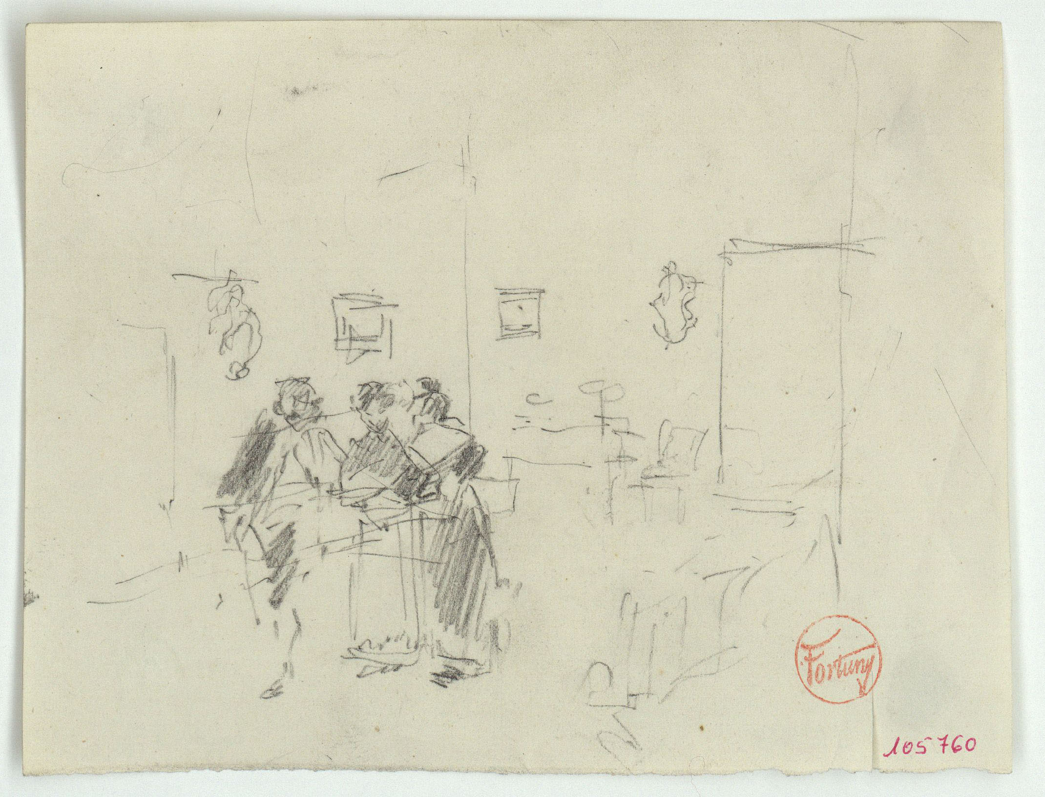 image for: Marià Fortuny - Figures en una sala - Cap a 1867-1872