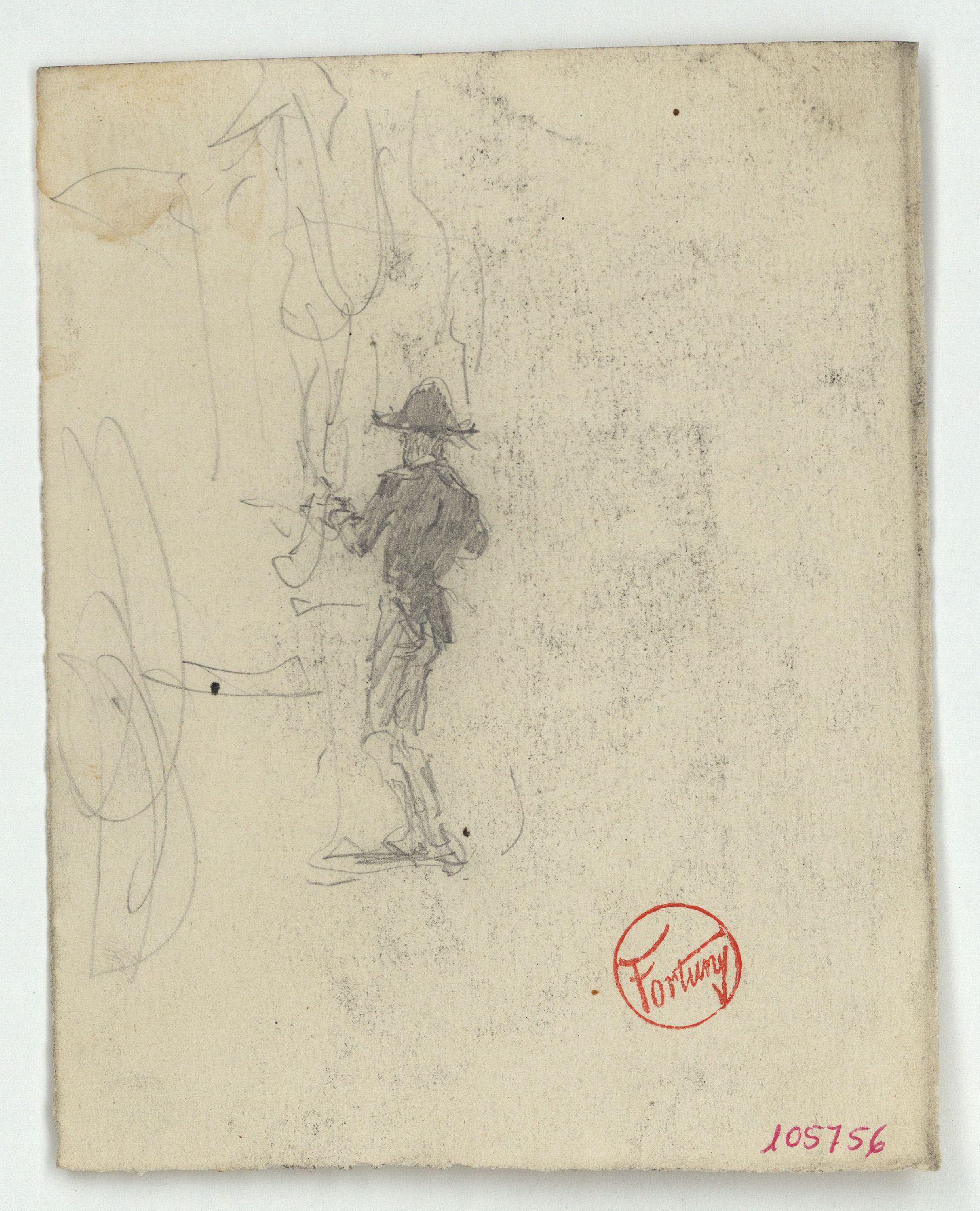 image for: Marià Fortuny - Figura masculina - Cap a 1871