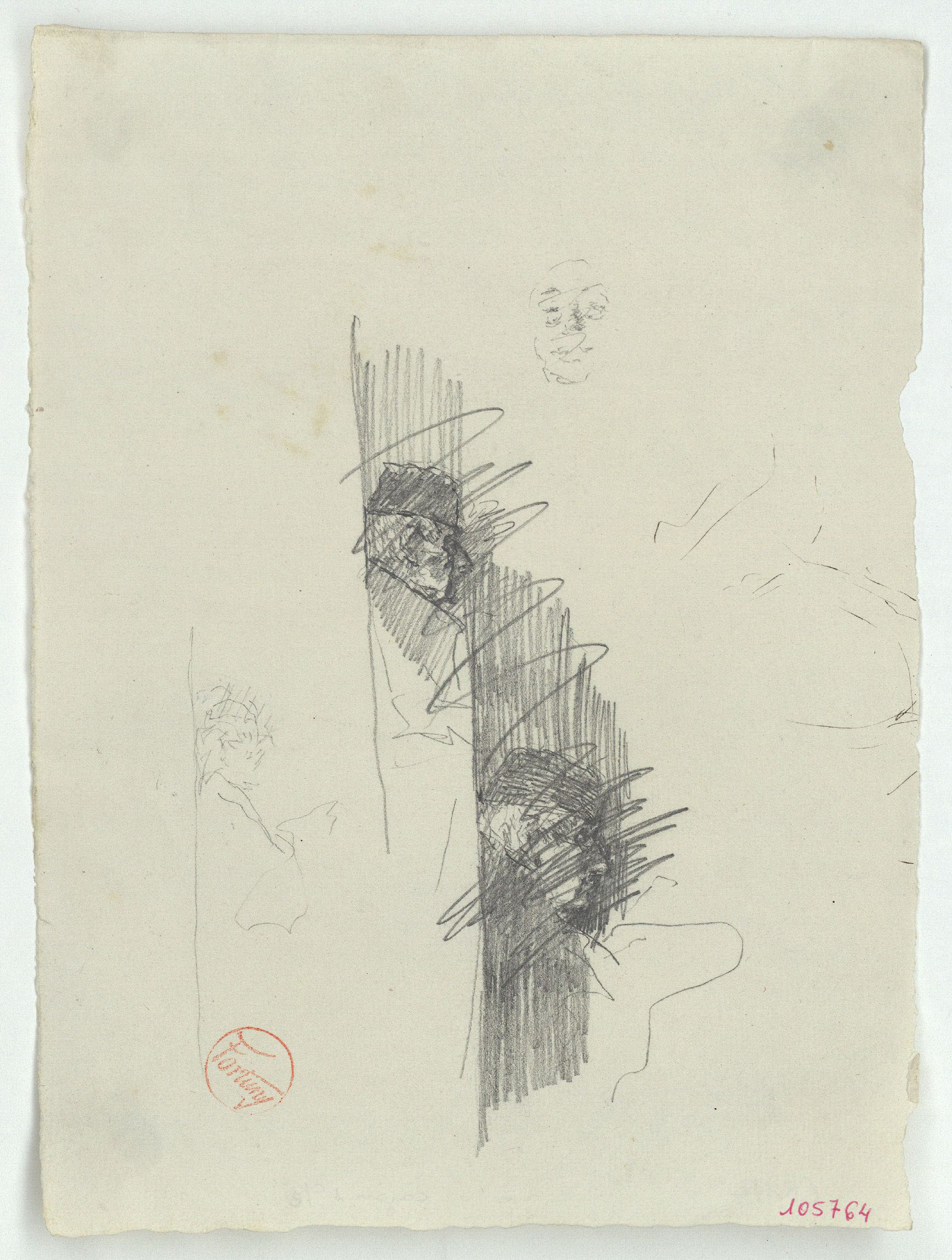 image for: Marià Fortuny - Caps masculins - Cap a 1863-1866