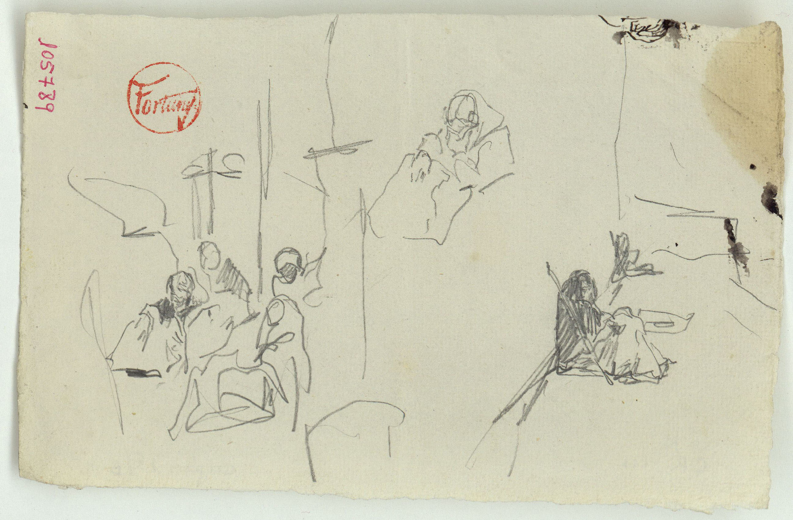 image for: Marià Fortuny - Figures - Cap a 1860-1862