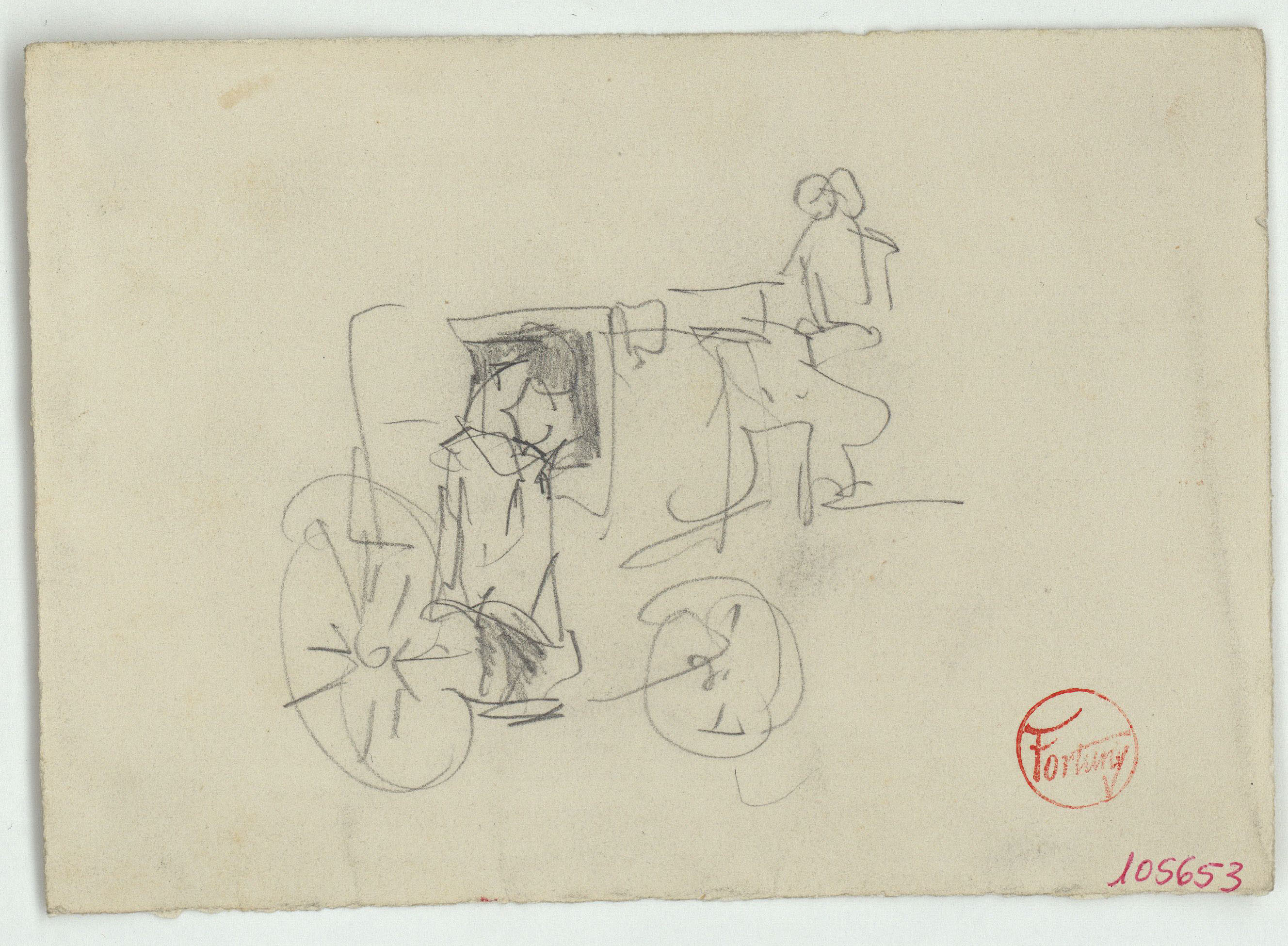 image for: Marià Fortuny - Esbós de cotxe - Cap a 1867-1872