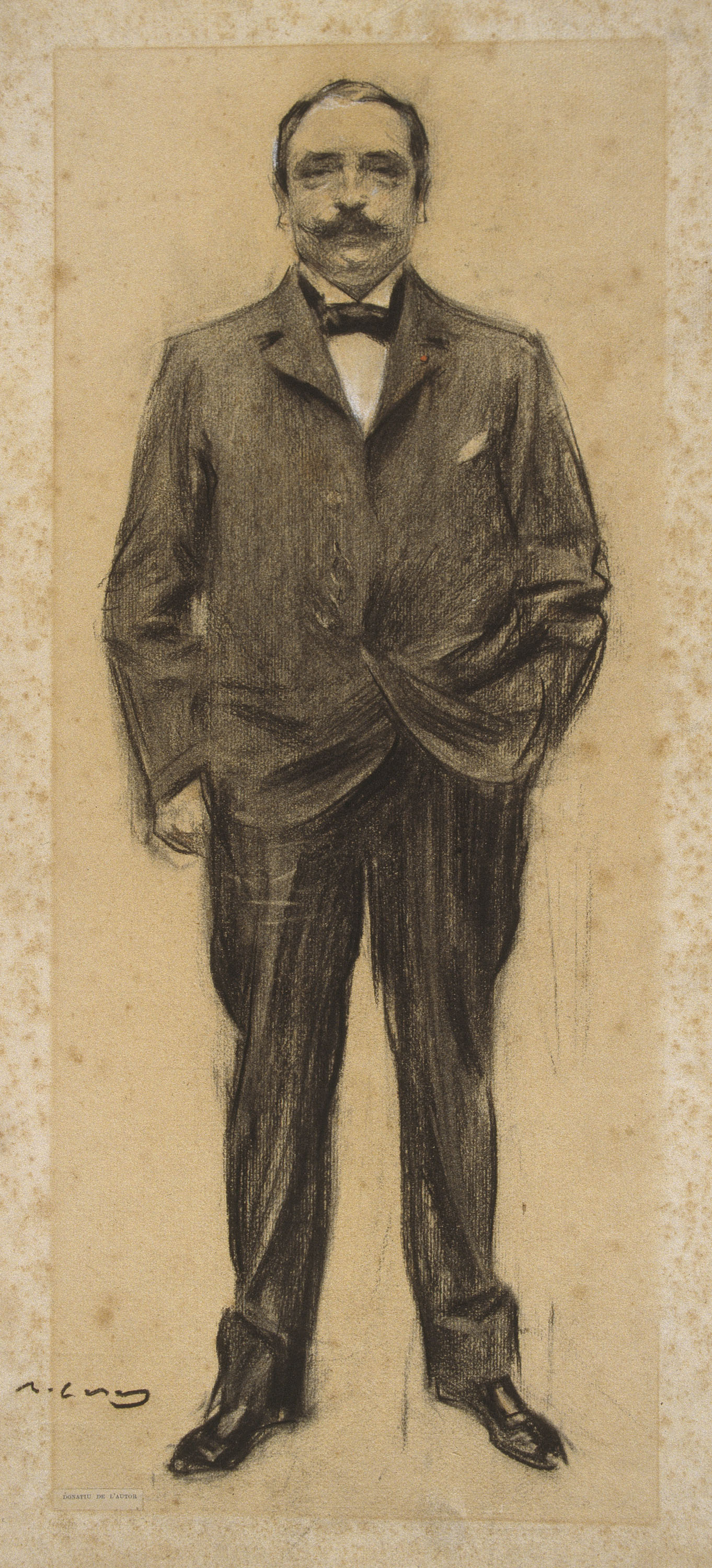 image for: Ramon Casas - Retrat de Jean-Antoine Injalbert - Cap a 1900