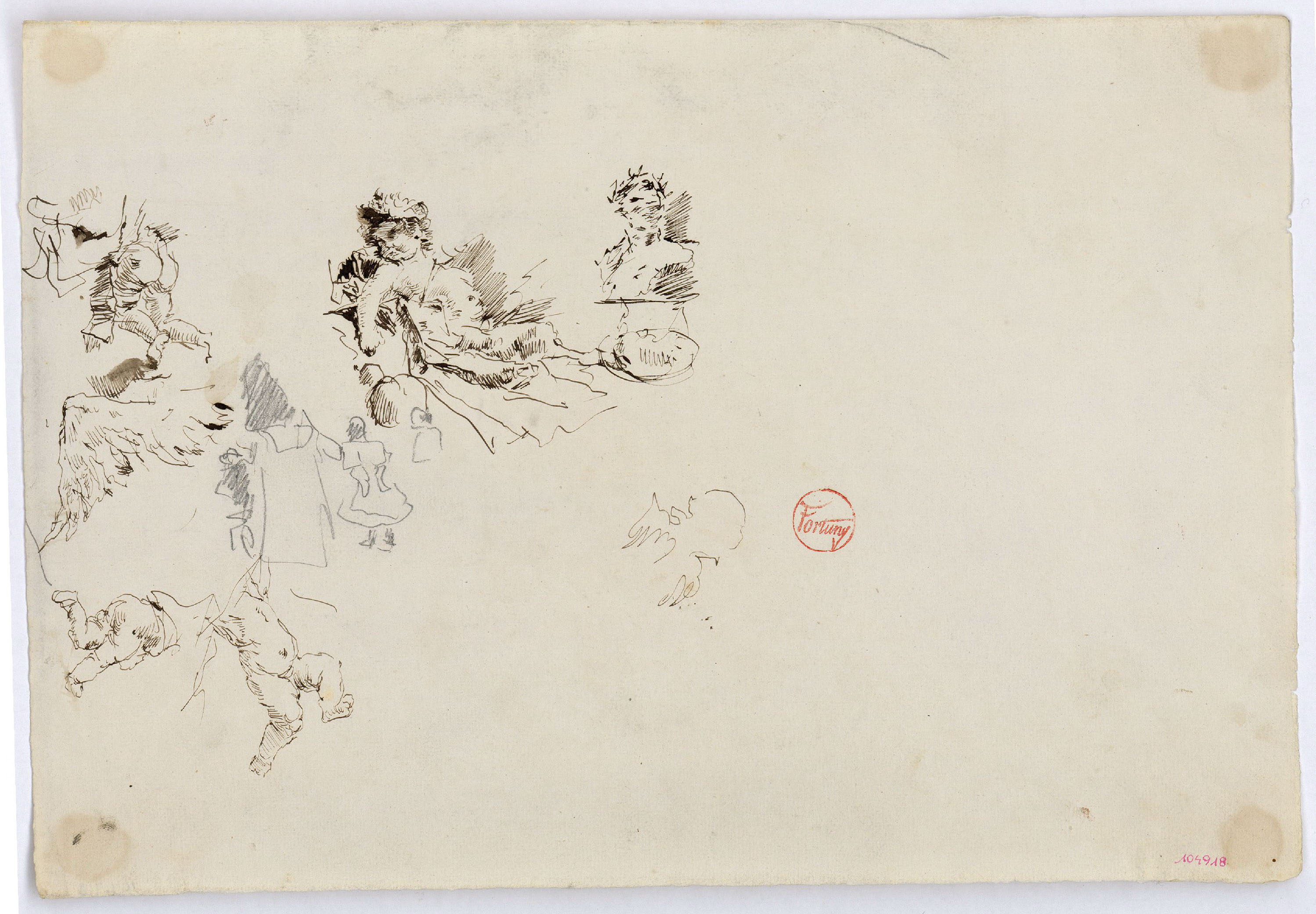 image for: Marià Fortuny - Estudi per al quadre «L&#039;elecció de la model» - Cap a 1868-1870