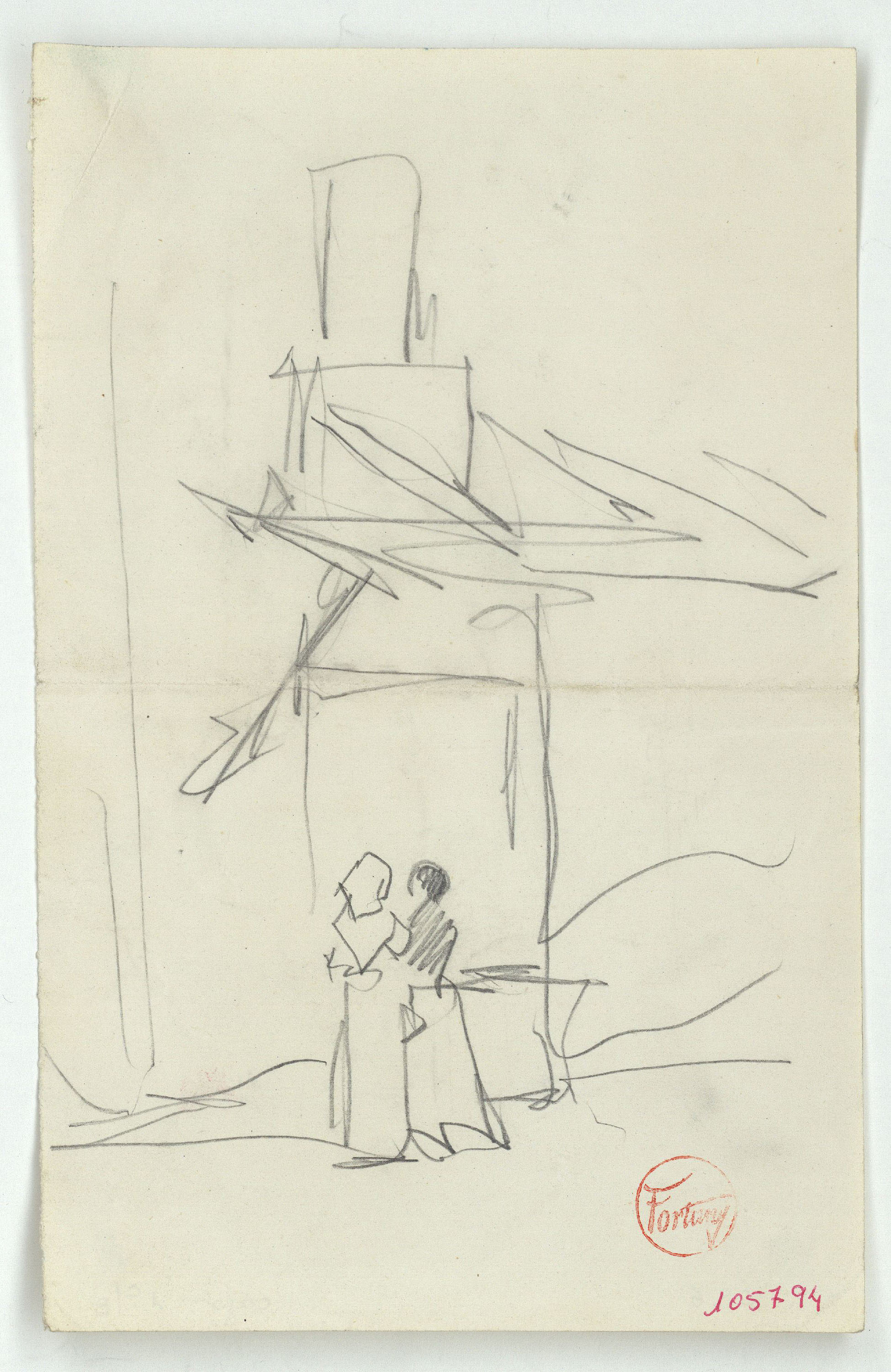 image for: Marià Fortuny - Figures femenines al carrer - Cap a 1870-1872