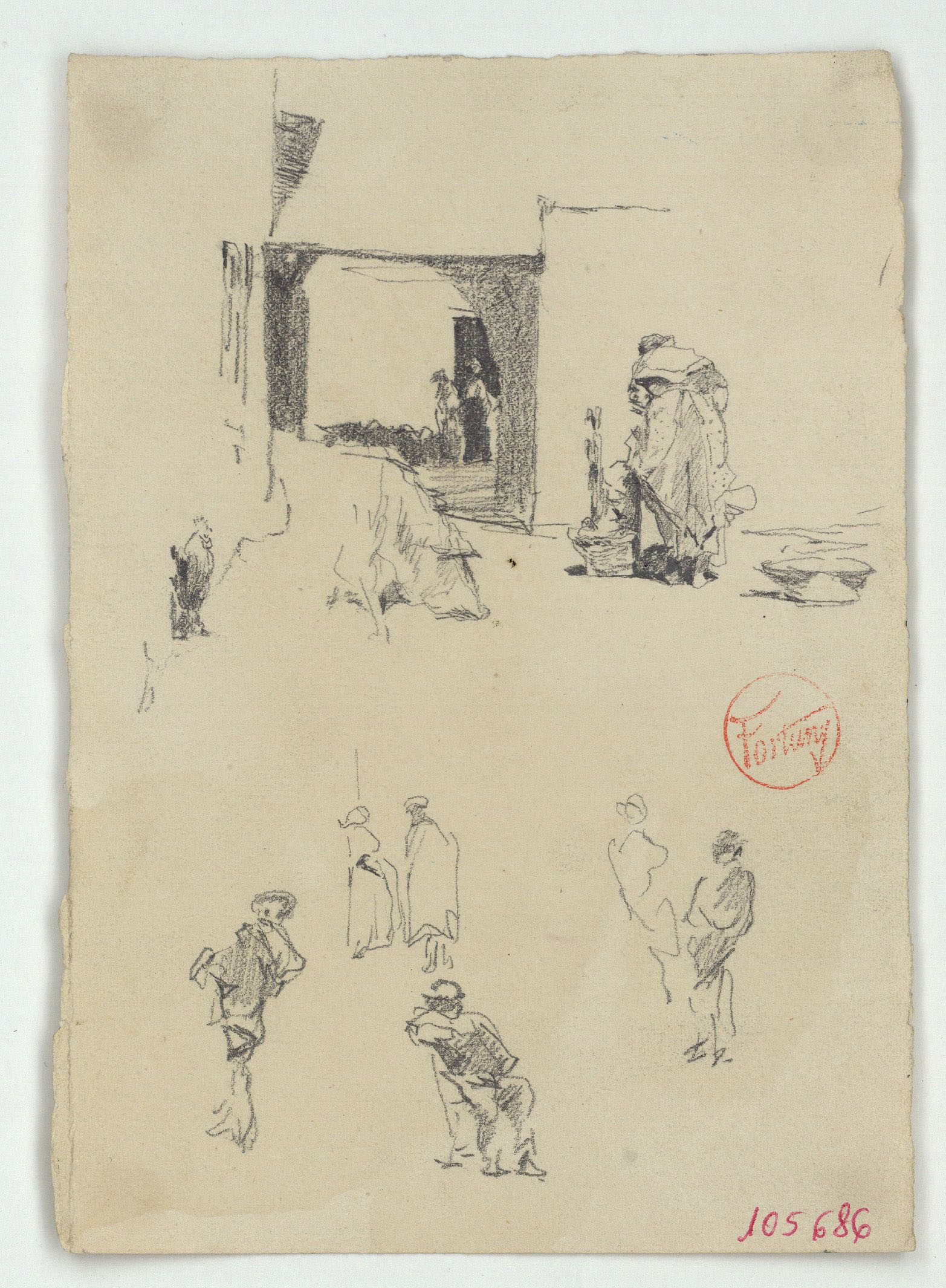 image for: Marià Fortuny - Figures - Cap a 1870-1872