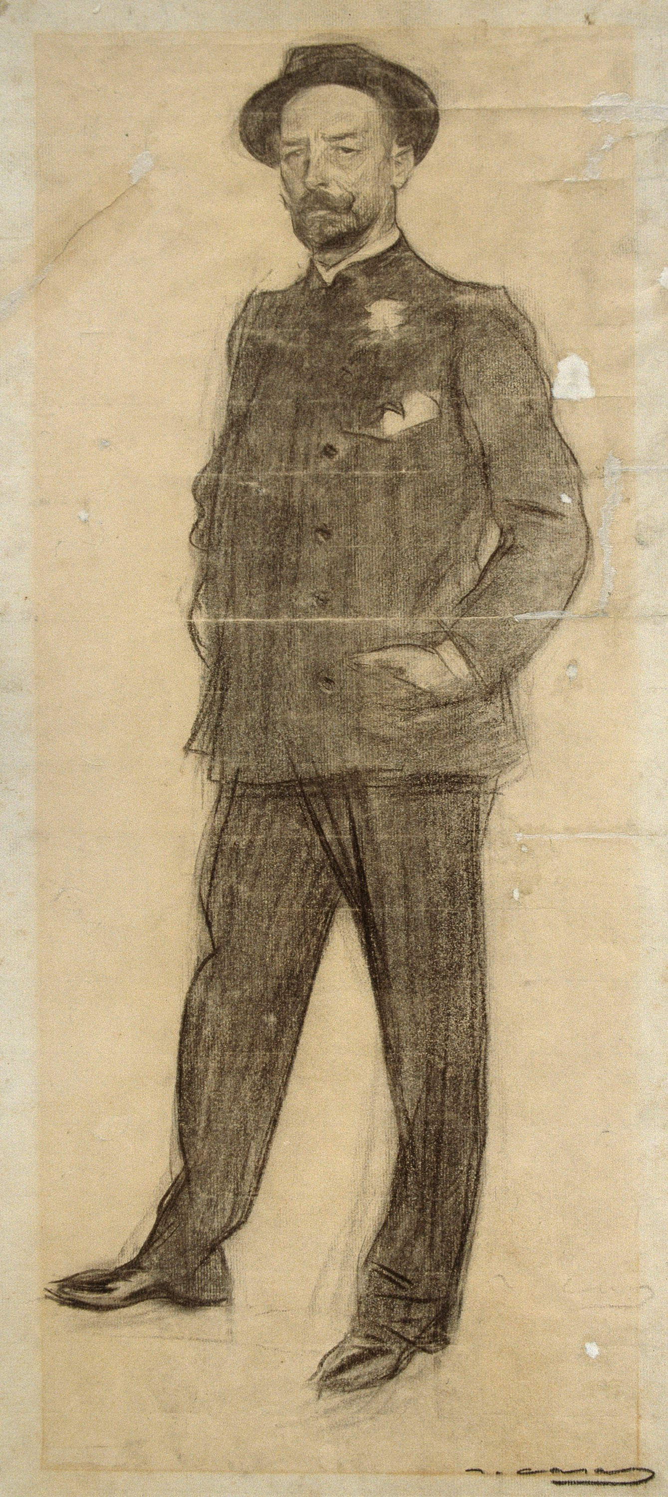 image for: Ramon Casas - Retrat de Baldomer Galofre - Cap a 1897-1899