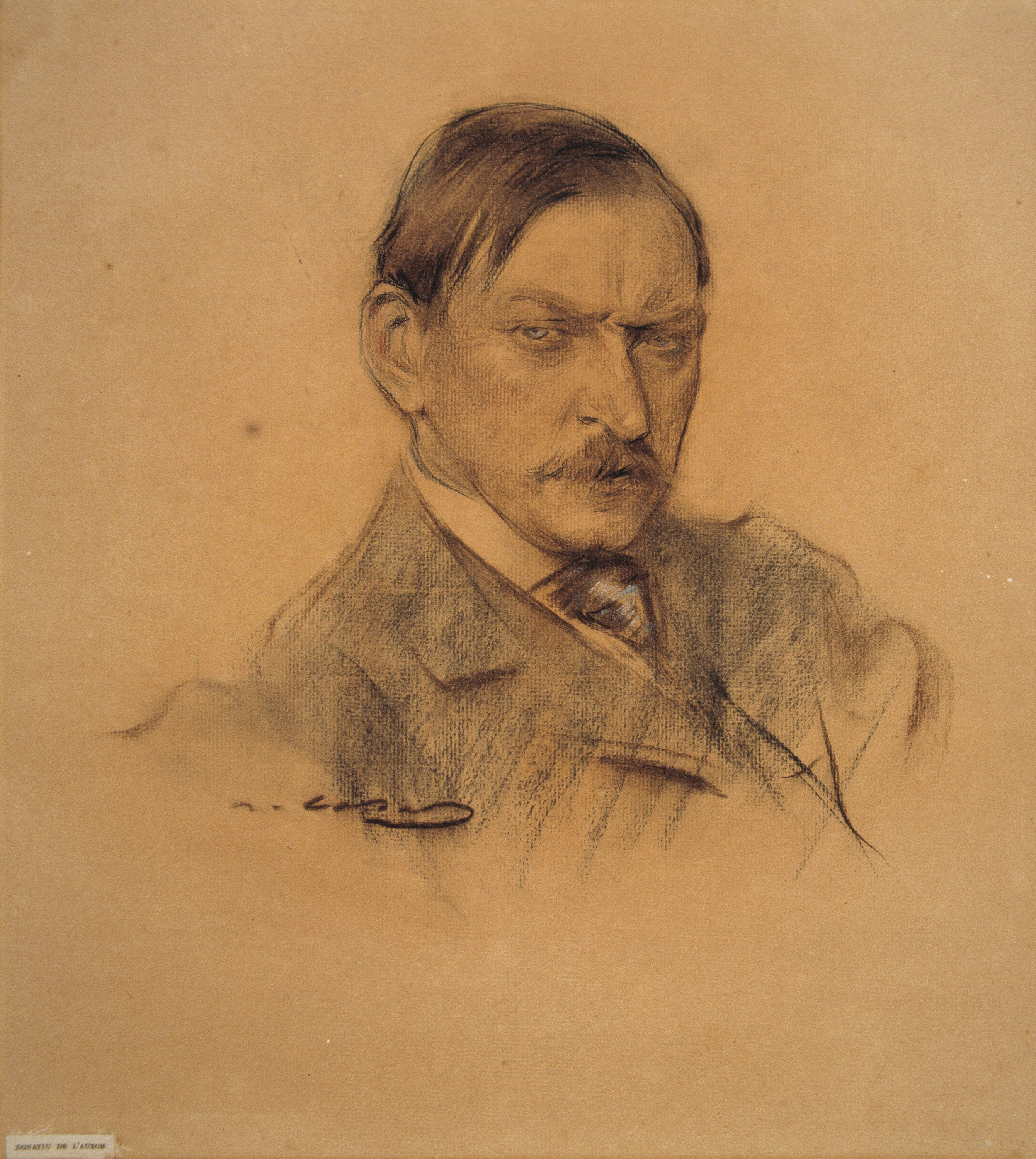 image for: Ramon Casas - Retrat d&#039;Enric Galwey - Cap a 1903-1904