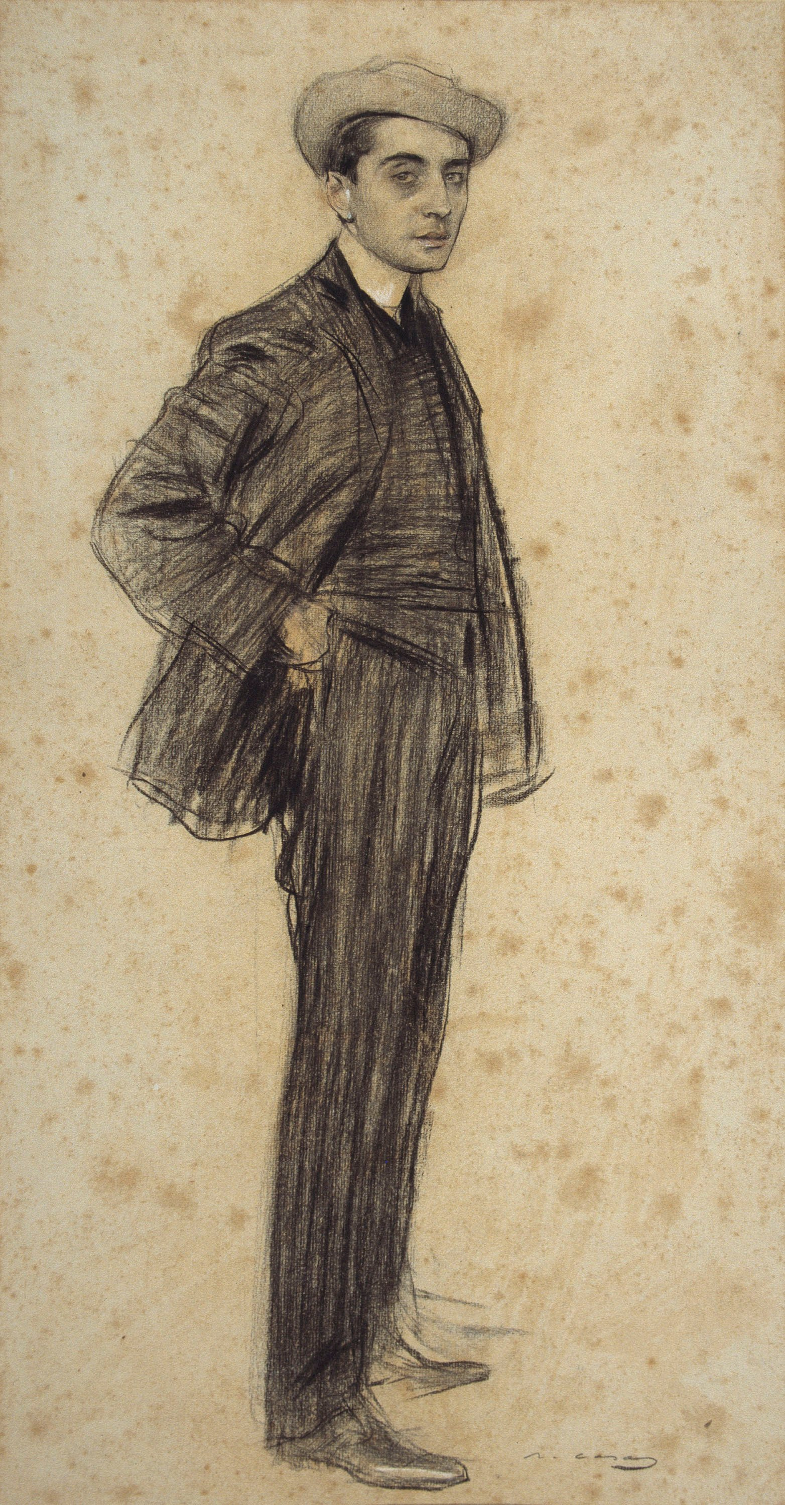 image for: Ramon Casas - Retrat de Xavier Gosé - Cap a 1903